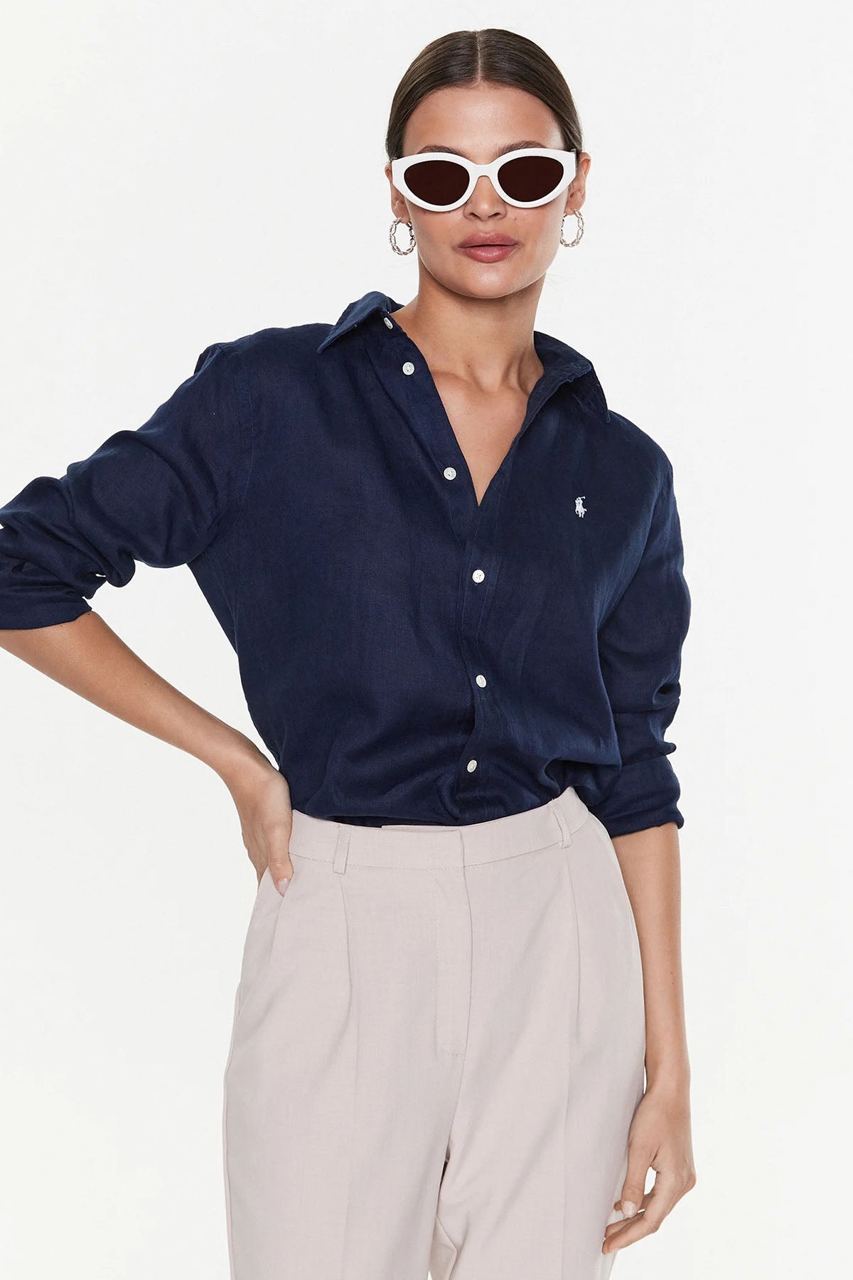 Polo Ralph Lauren Relaxed Fit Keten Gömlek-Libas Trendy Fashion Store