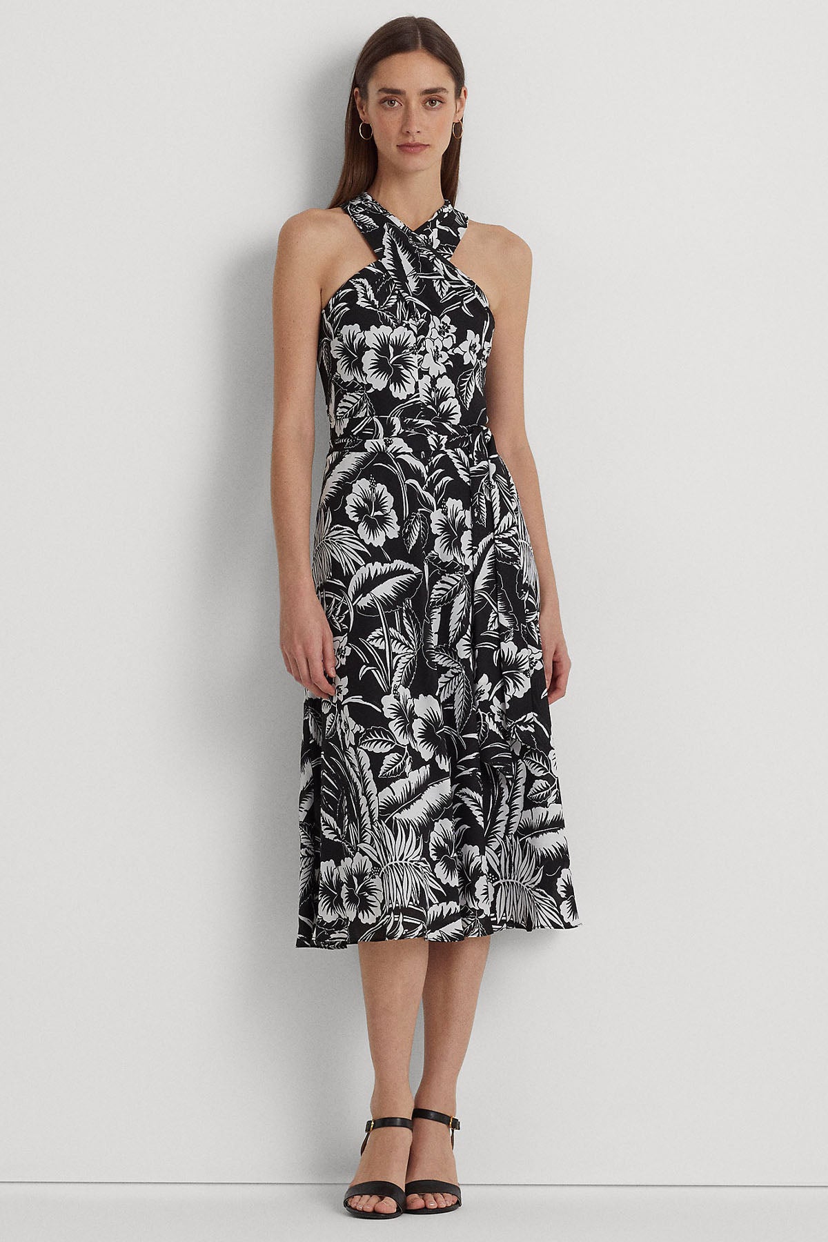 Polo Ralph Lauren Çiçek Desenli Midi Elbise-Libas Trendy Fashion Store