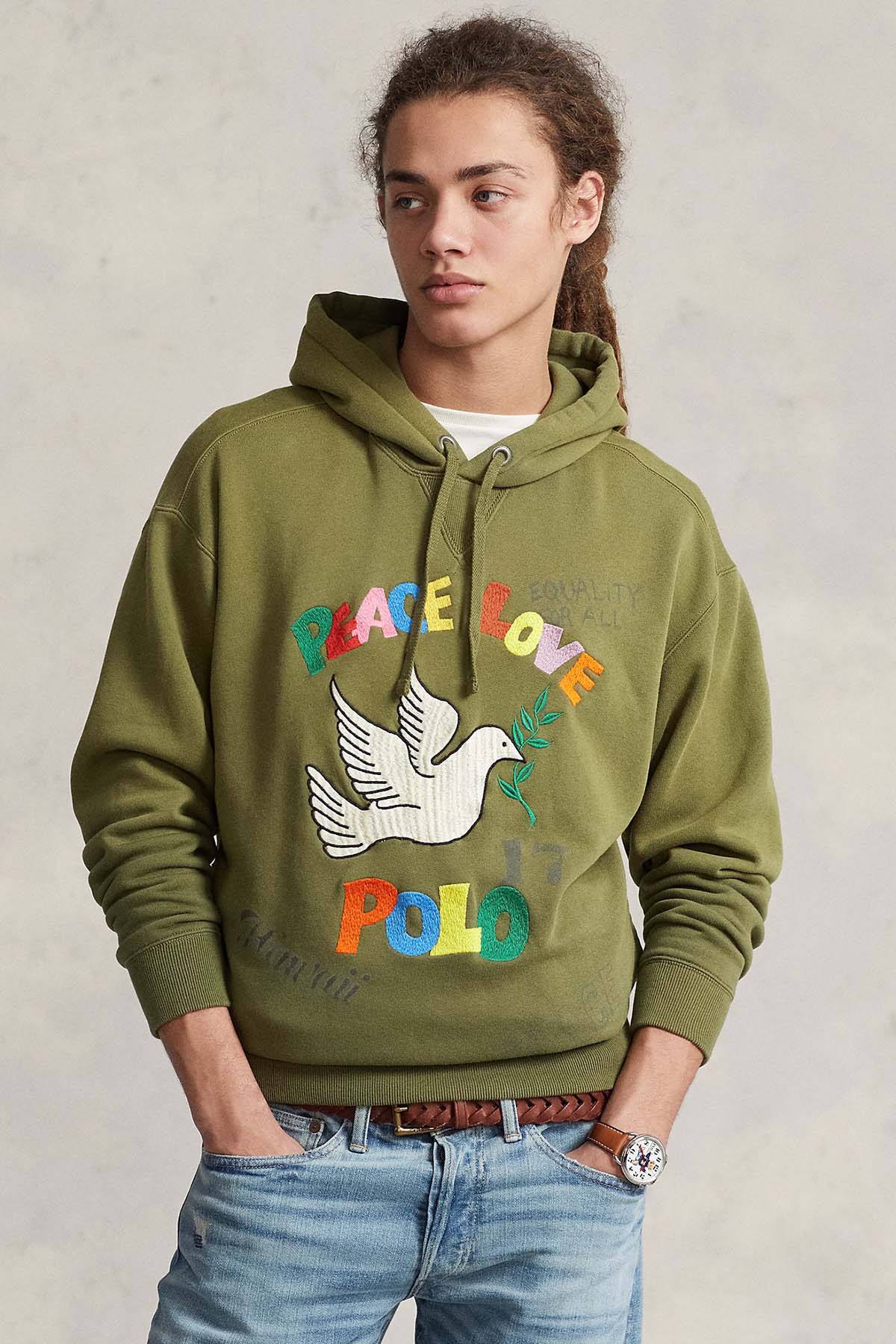 Polo Ralph Lauren Kapüşonlu Nakış Detaylı Şardonlu Sweatshirt-Libas Trendy Fashion Store