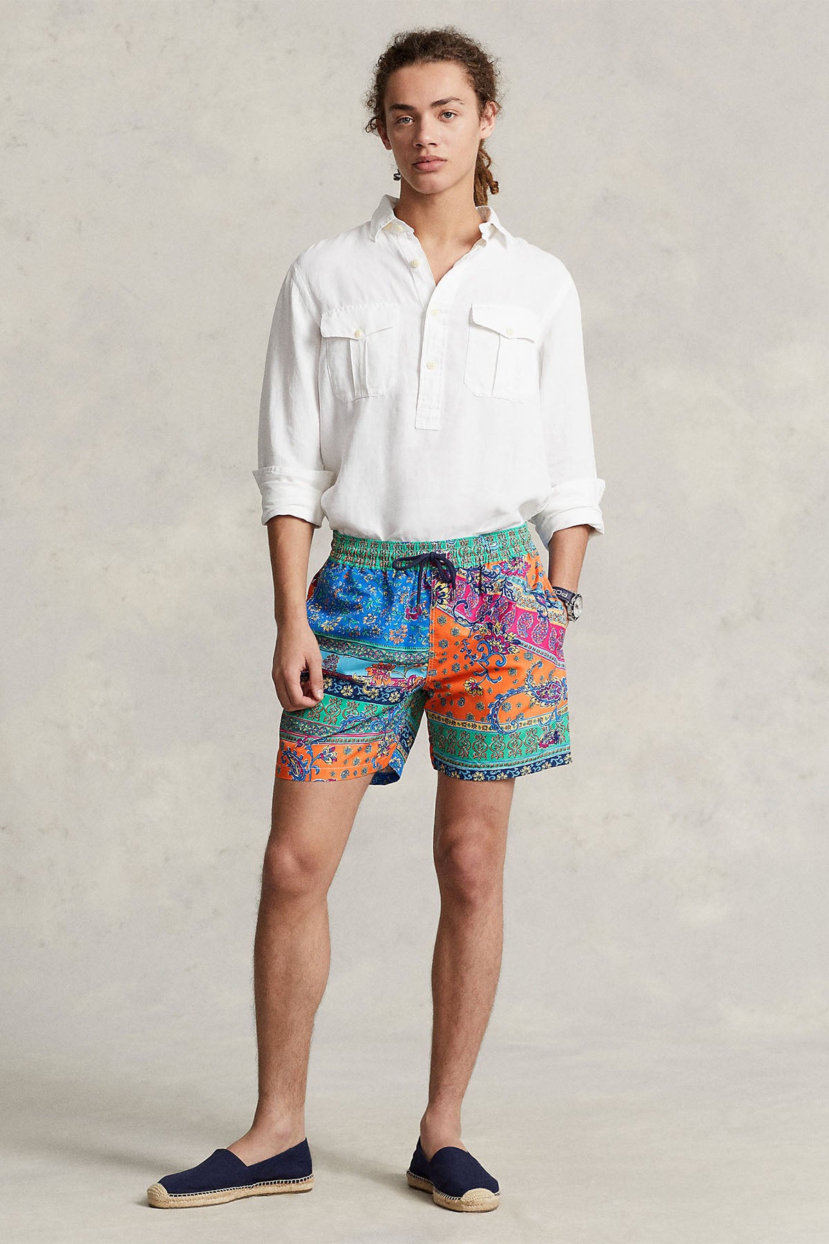 Polo Ralph Lauren Classic Fit Desenli Şort Mayo-Libas Trendy Fashion Store