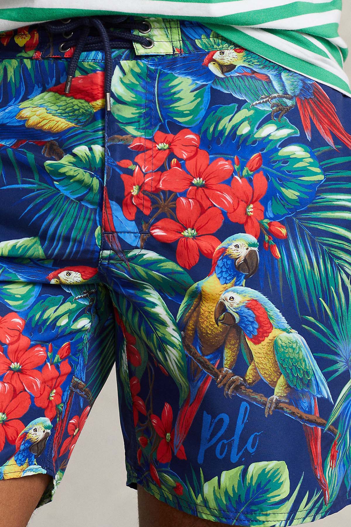 Polo Ralph Lauren Beli Lastikli Egzotik Desenli Şort Mayo-Libas Trendy Fashion Store