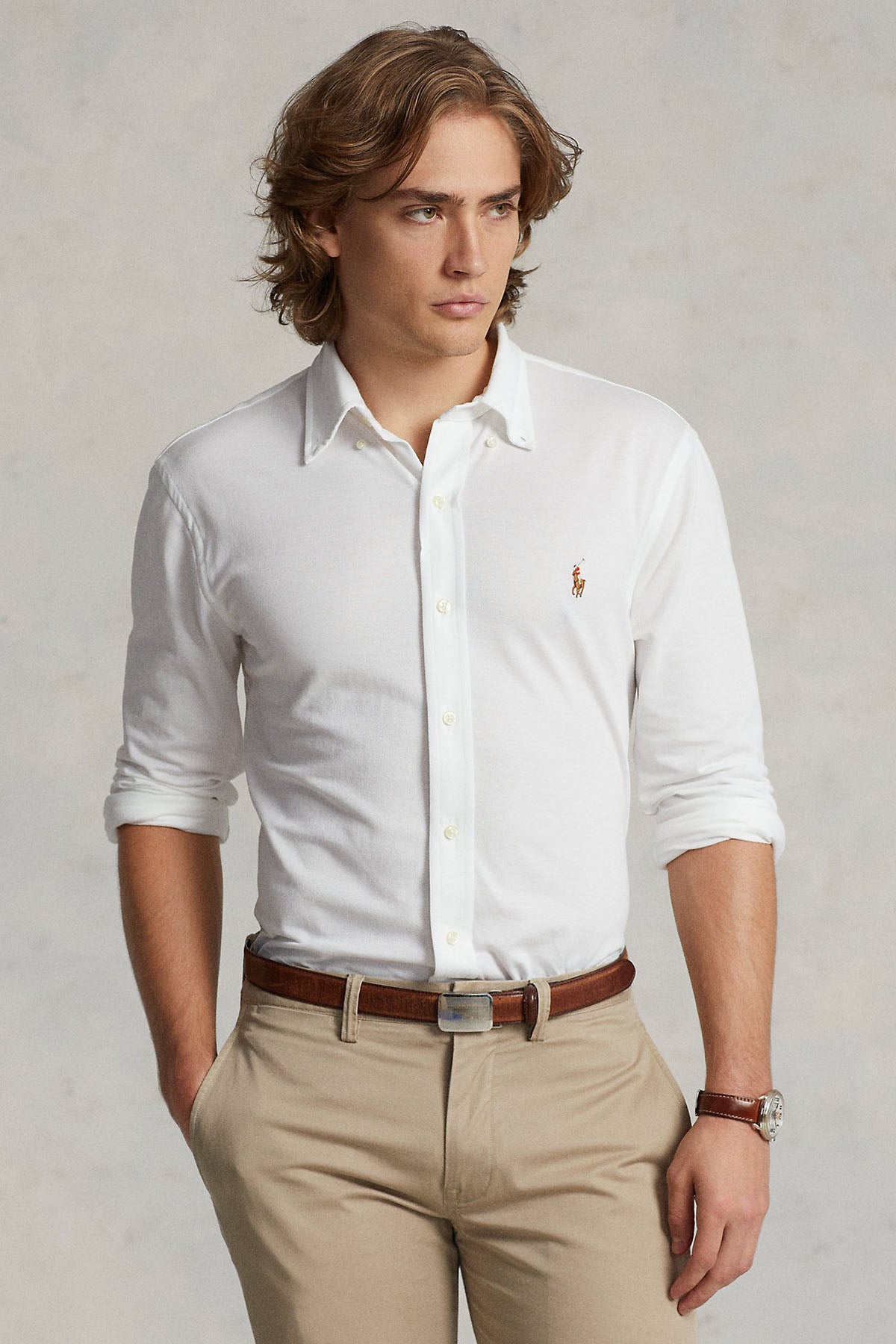 Polo Ralph Lauren Custom Fit Knit Oxford Gömlek-Libas Trendy Fashion Store