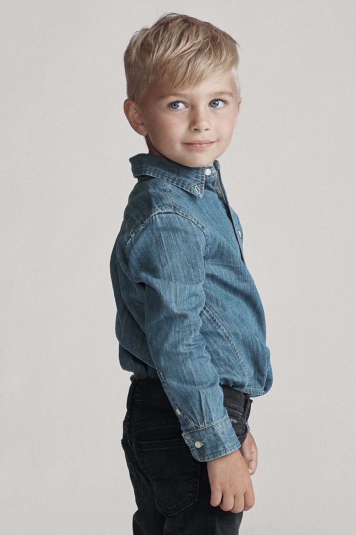 Polo Ralph Lauren Kids 5-7 Yaş Erkek Çocuk Denim Gömlek-Libas Trendy Fashion Store
