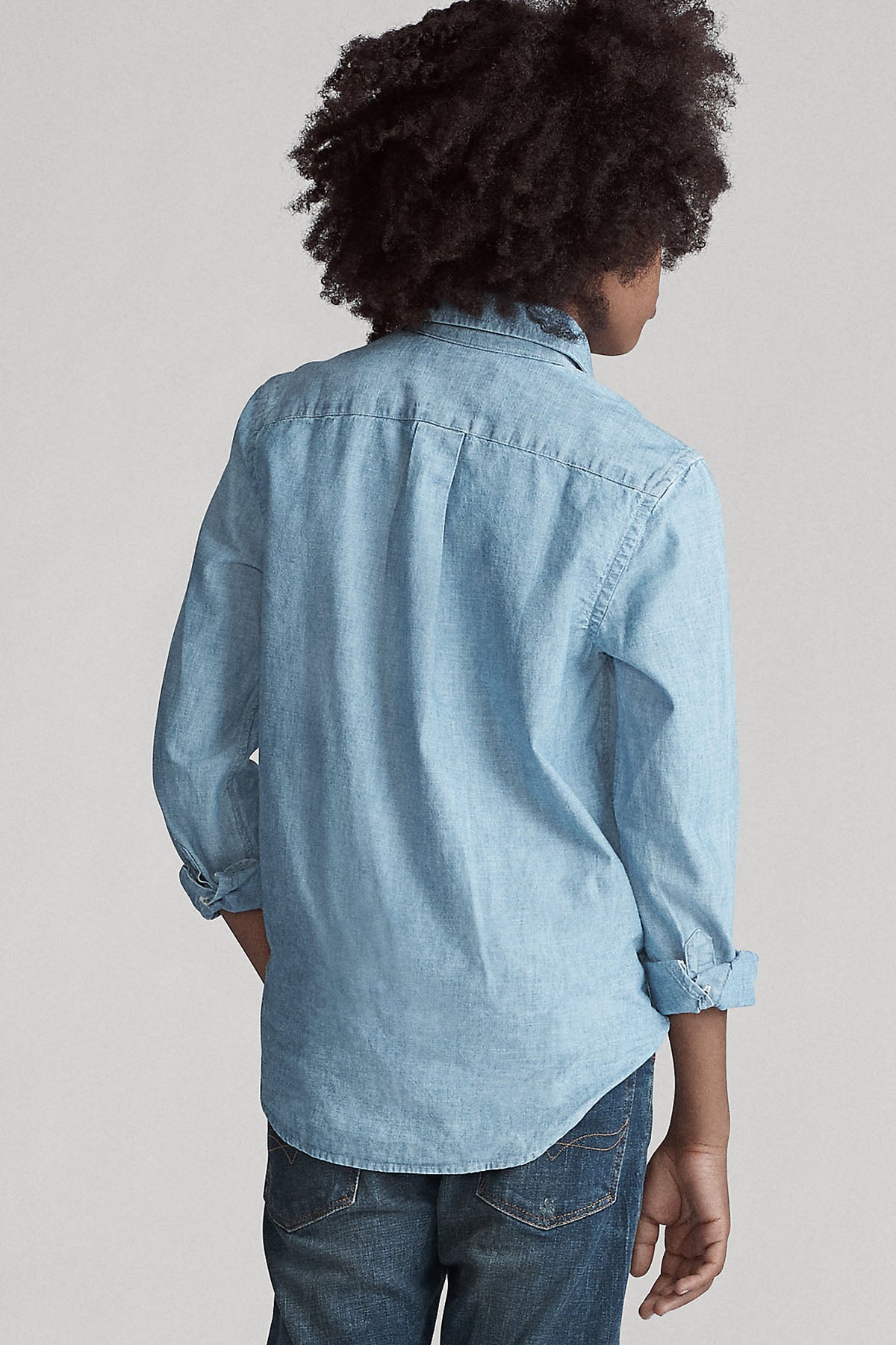 Polo Ralph Lauren Kids S-M Beden Erkek Çocuk Denim Gömlek-Libas Trendy Fashion Store