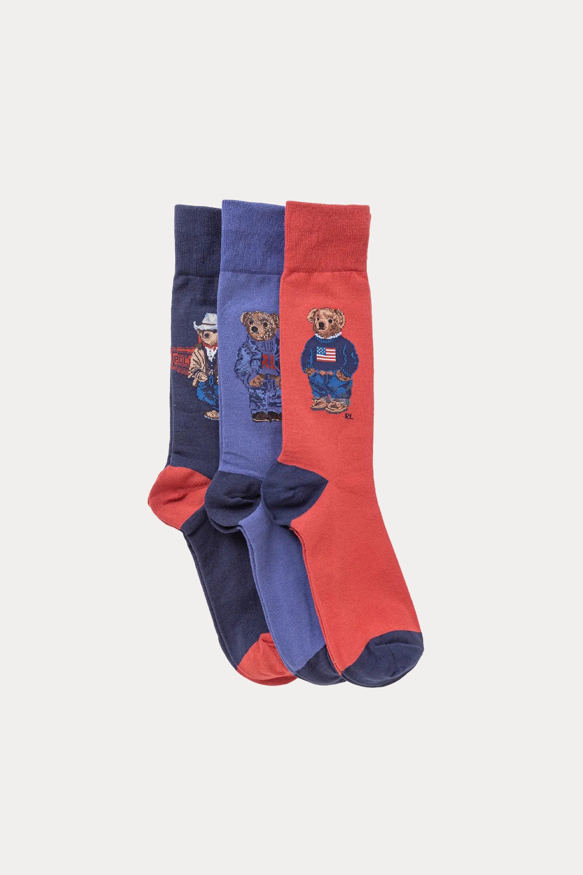 Polo Ralph Lauren 3'lü Paket Polo Bear Çorap-Libas Trendy Fashion Store