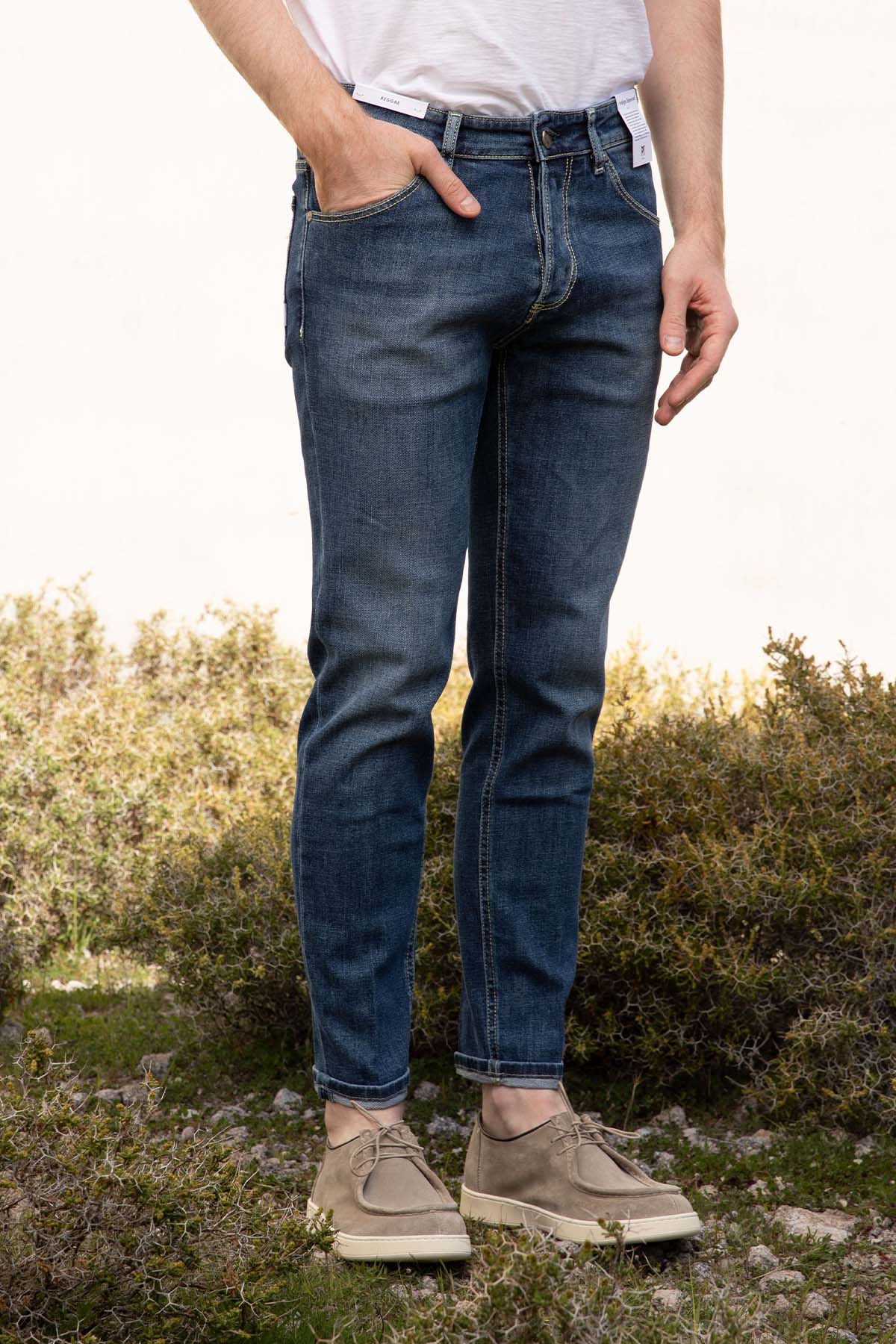 Pantaloni Torino Reggae Fit Yıkamalı Streç Jeans-Libas Trendy Fashion Store