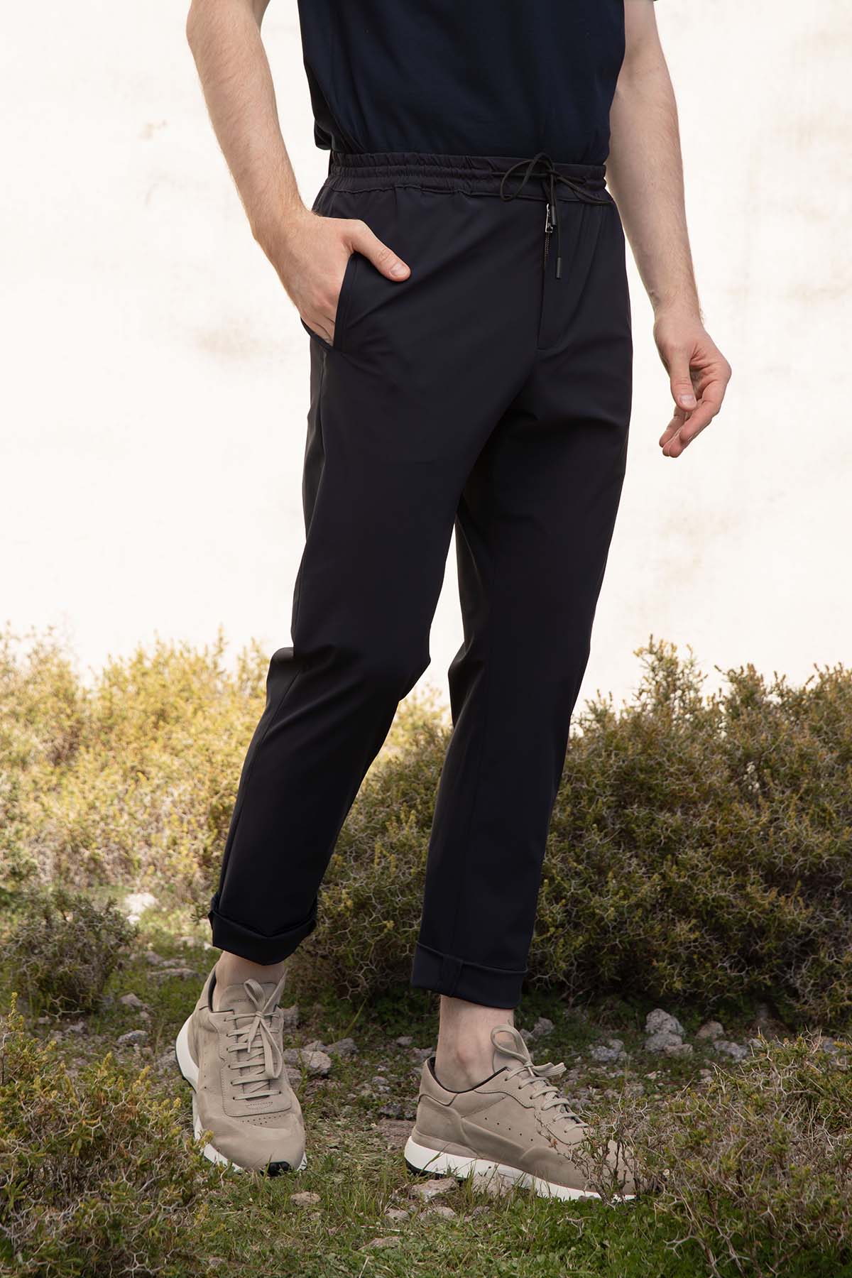 Pantaloni Torino Omega Slim Fit Beli Lastikli Streç Pantolon-Libas Trendy Fashion Store