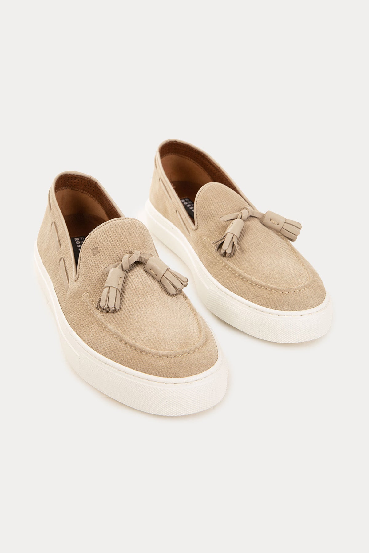 Fratelli Rossetti Örgü Deri Püsküllü Loafer Ayakkabı-Libas Trendy Fashion Store