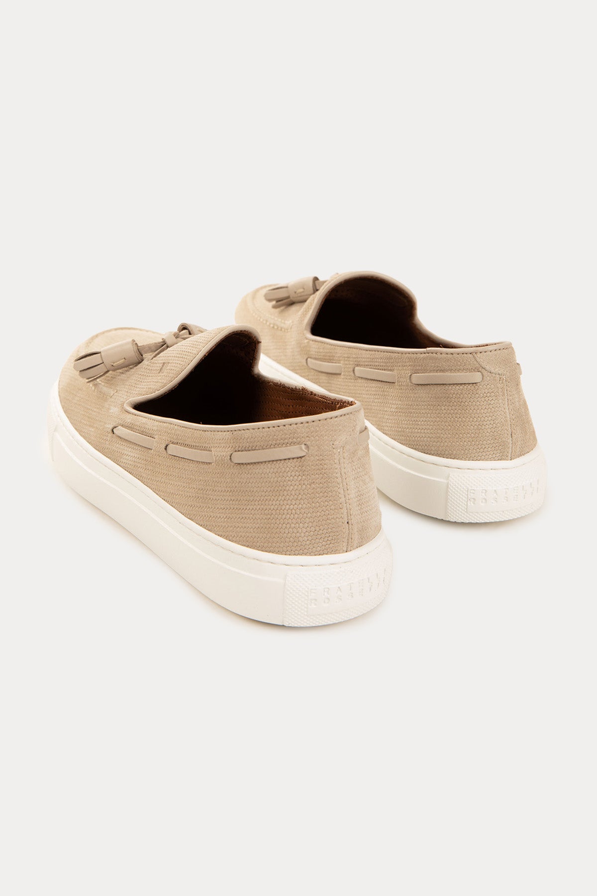 Fratelli Rossetti Örgü Deri Püsküllü Loafer Ayakkabı-Libas Trendy Fashion Store