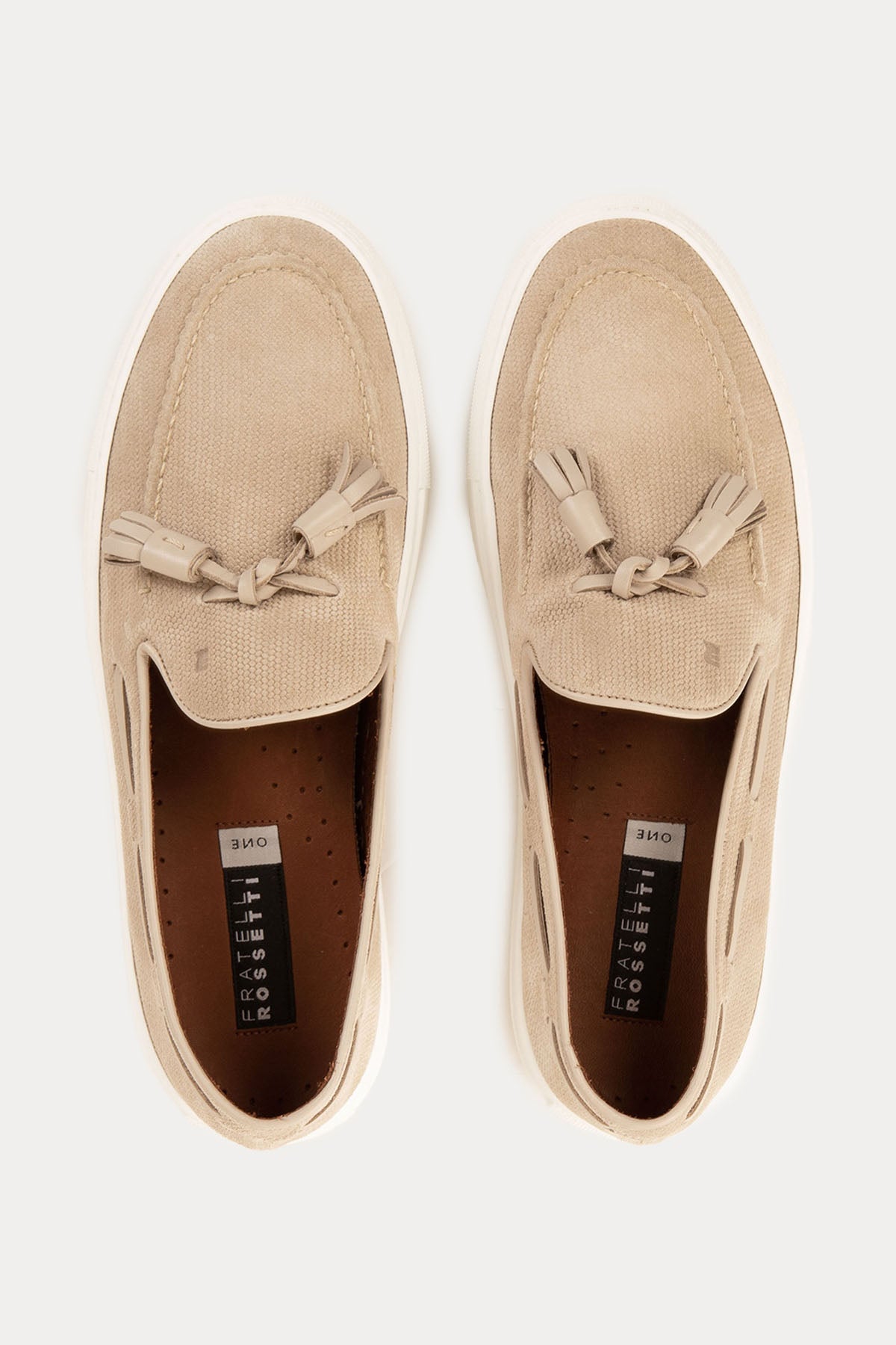 Fratelli Rossetti Örgü Deri Püsküllü Loafer Ayakkabı-Libas Trendy Fashion Store