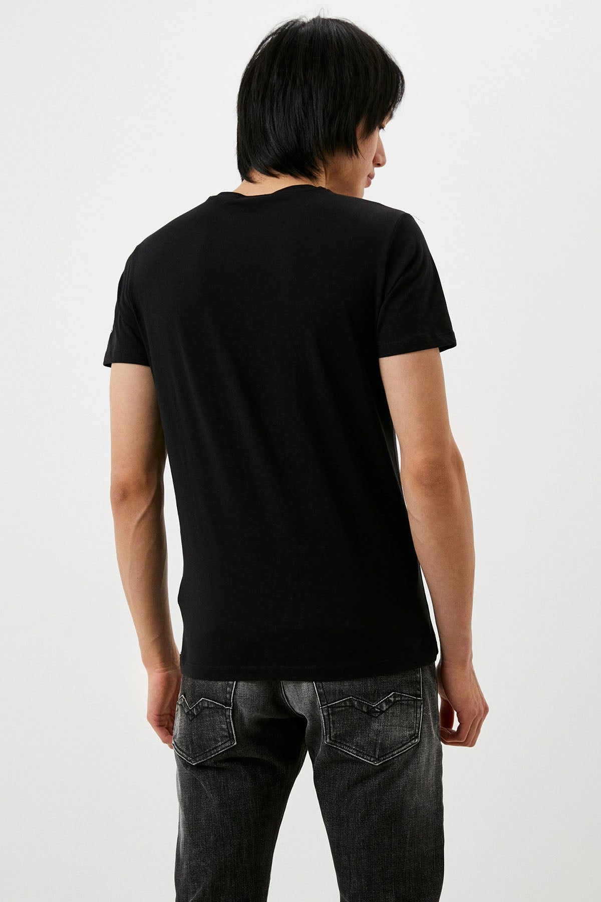 Replay Yuvarlak Yaka Baskılı T-shirt-Libas Trendy Fashion Store