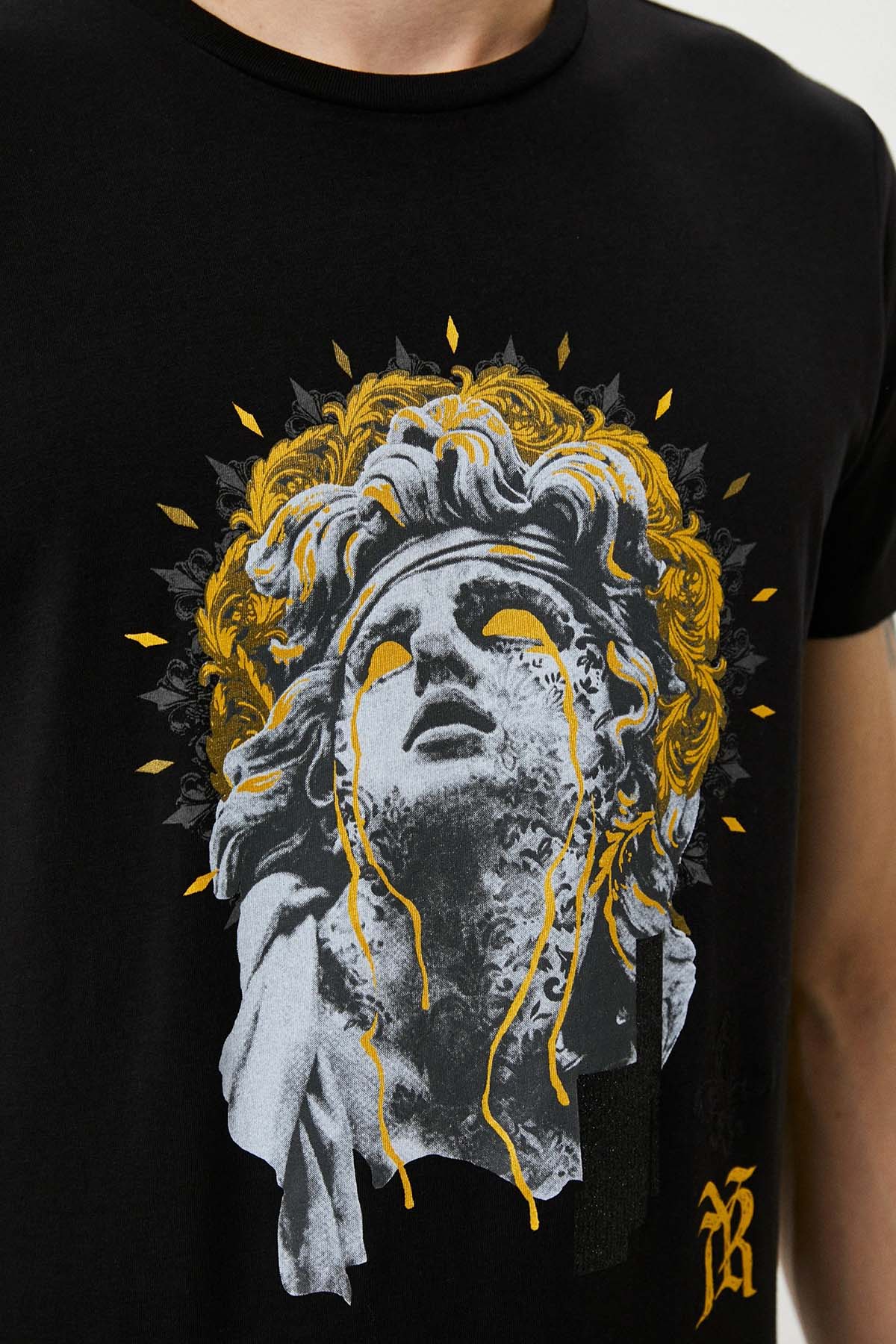 Replay Yuvarlak Yaka Baskılı T-shirt-Libas Trendy Fashion Store