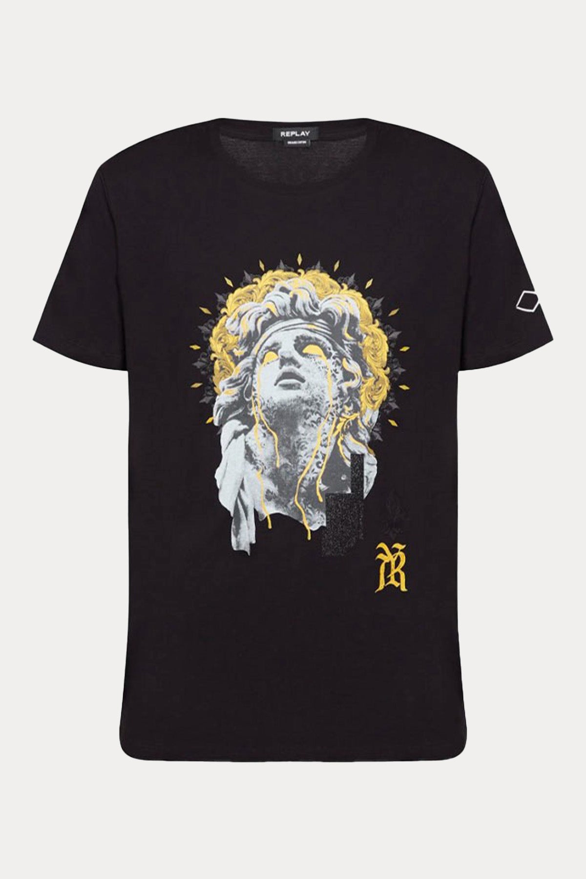 Replay Yuvarlak Yaka Baskılı T-shirt-Libas Trendy Fashion Store