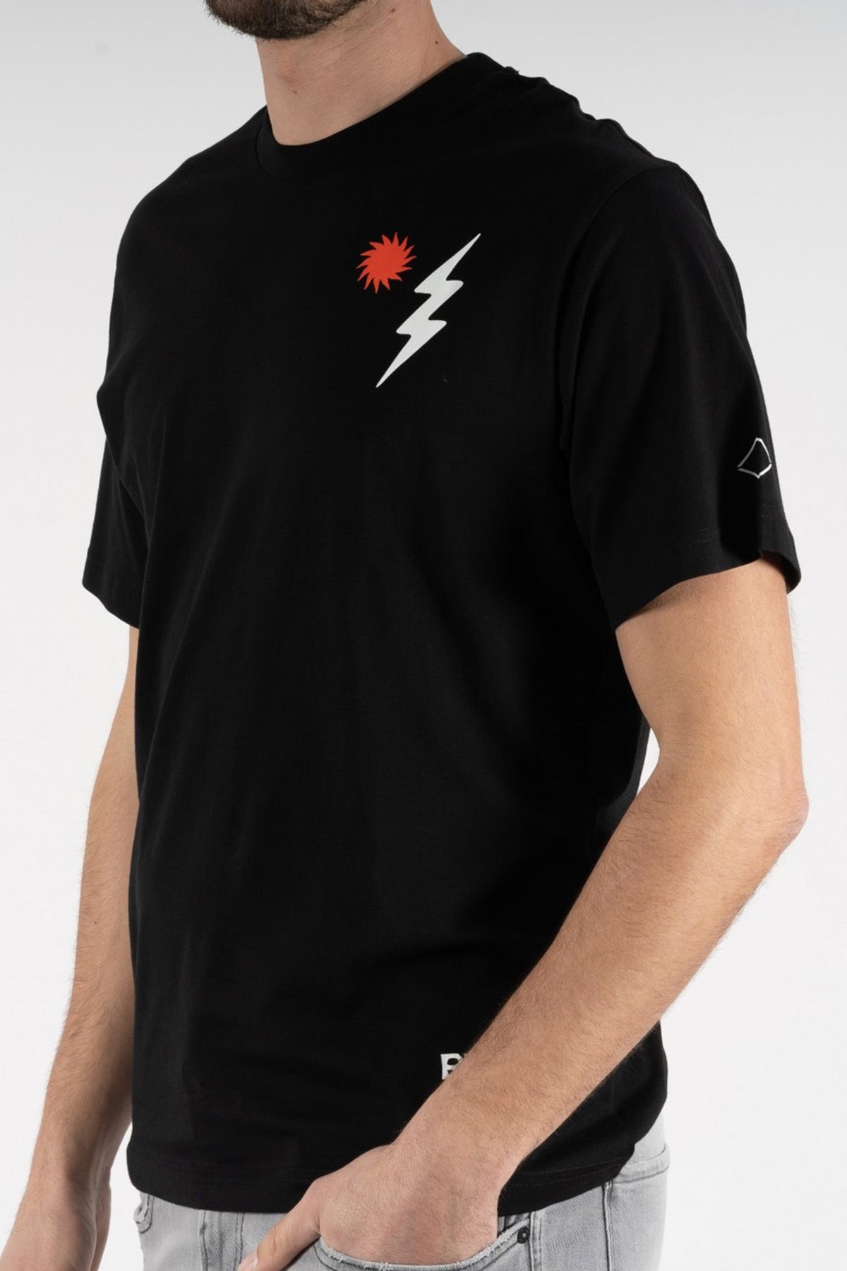 Replay Yuvarlak Yaka Baskılı T-shirt-Libas Trendy Fashion Store