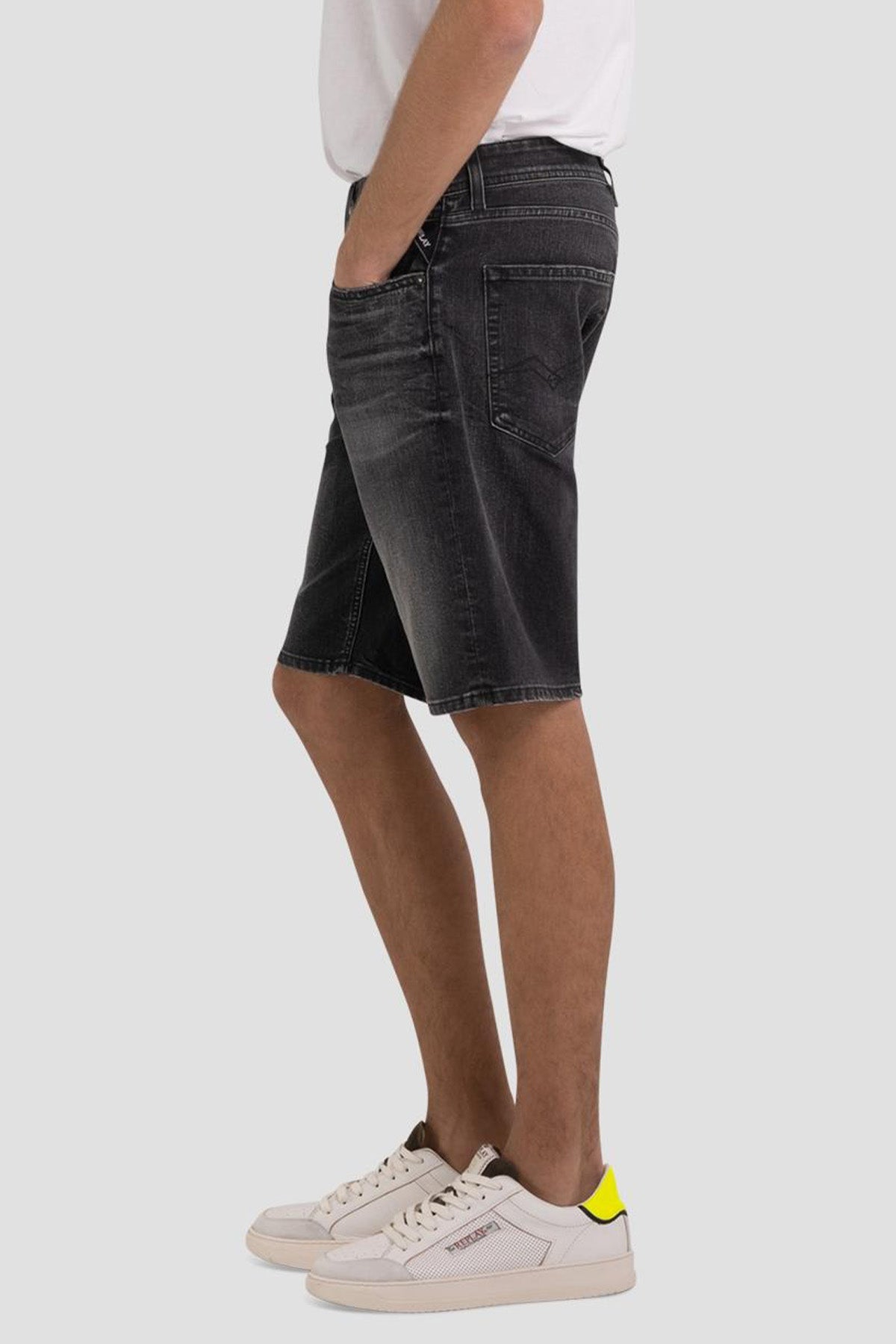 Replay 573 Bio Grover Straight Fit Denim Şort-Libas Trendy Fashion Store