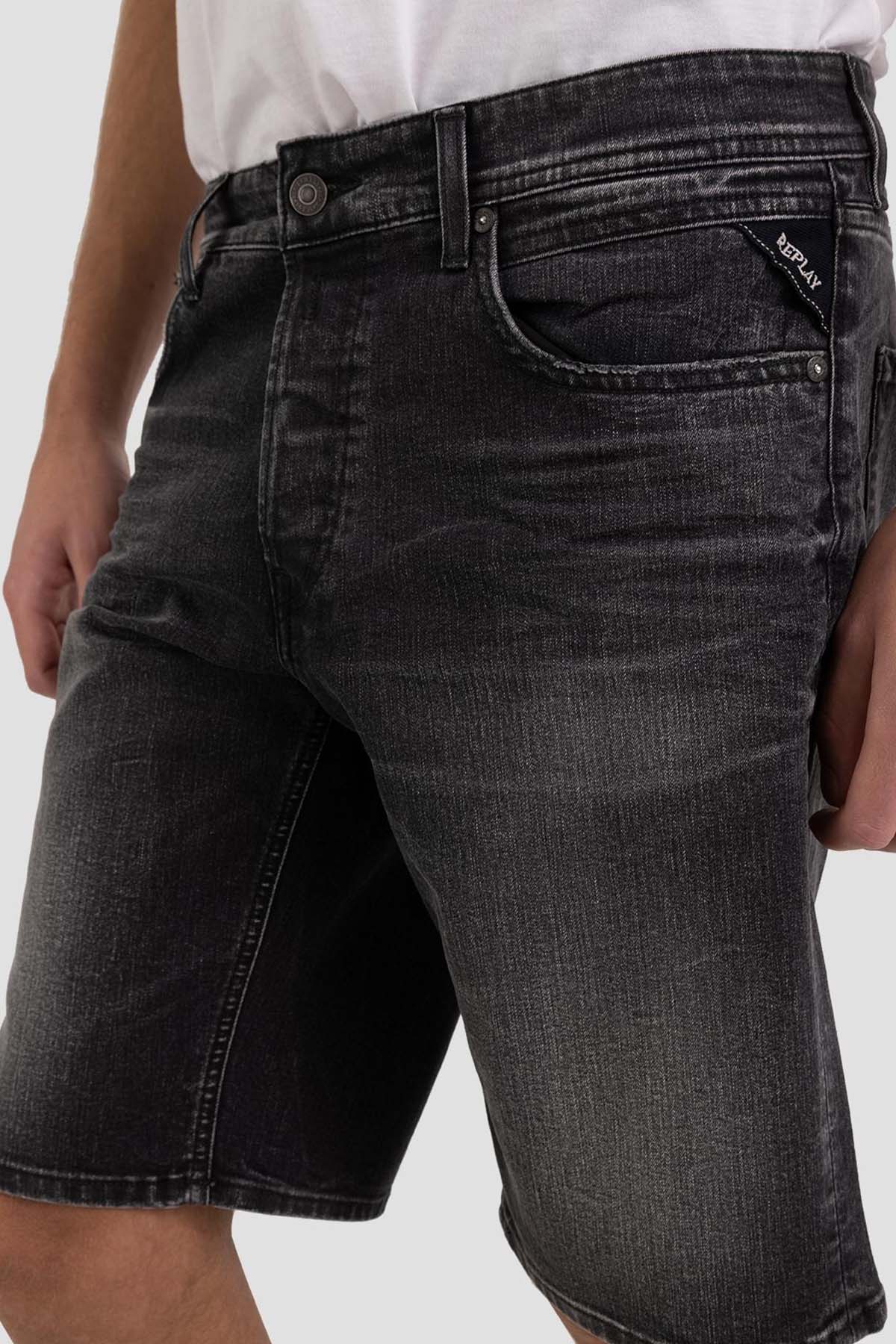 Replay 573 Bio Grover Straight Fit Denim Şort-Libas Trendy Fashion Store