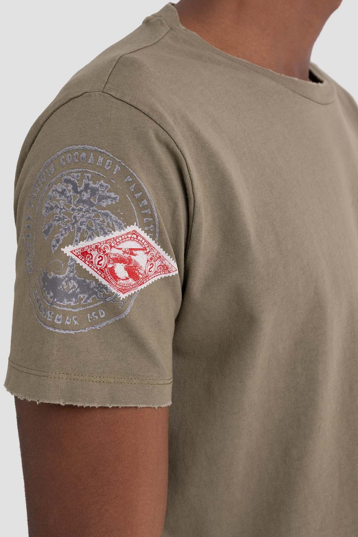 Replay Yuvarlak Yaka Eskitme Detaylı Baskılı T-shirt-Libas Trendy Fashion Store