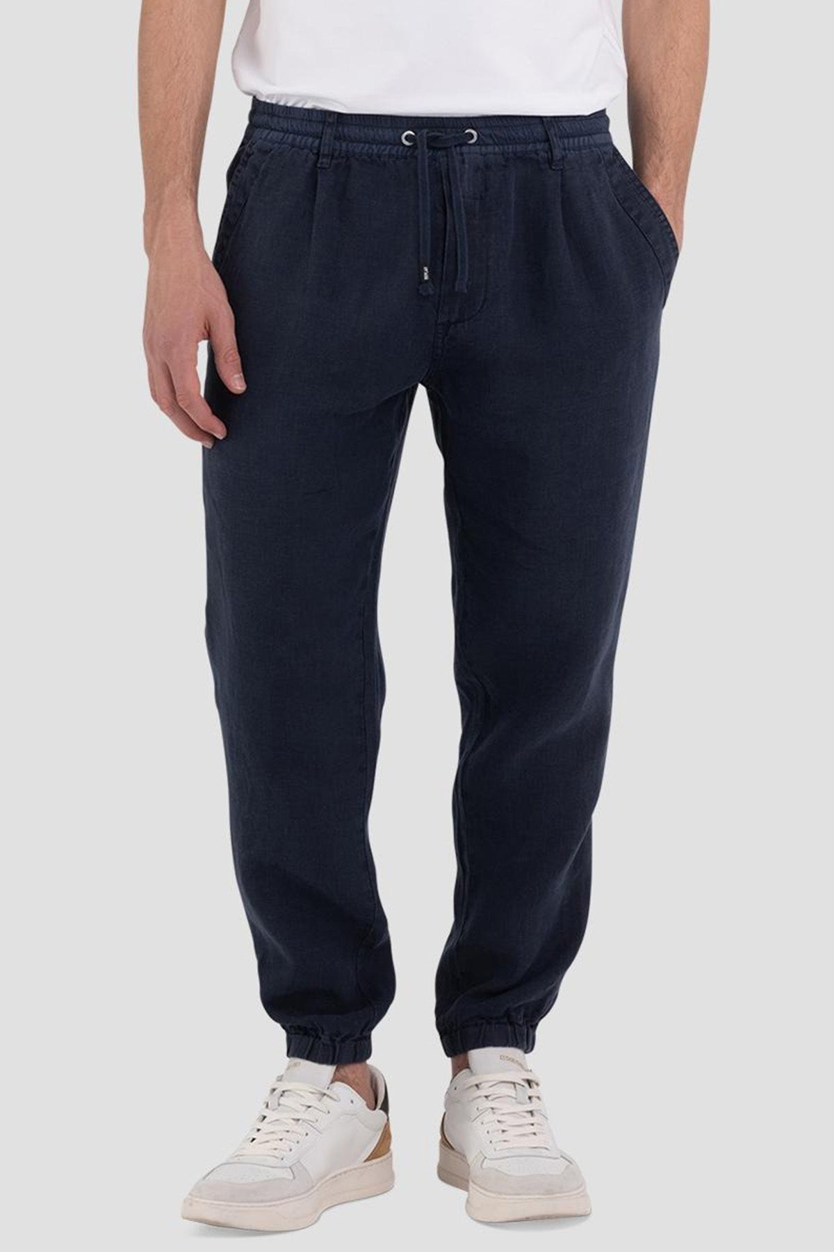 Replay Beli Lastikli Keten Jogger Pantolon-Libas Trendy Fashion Store