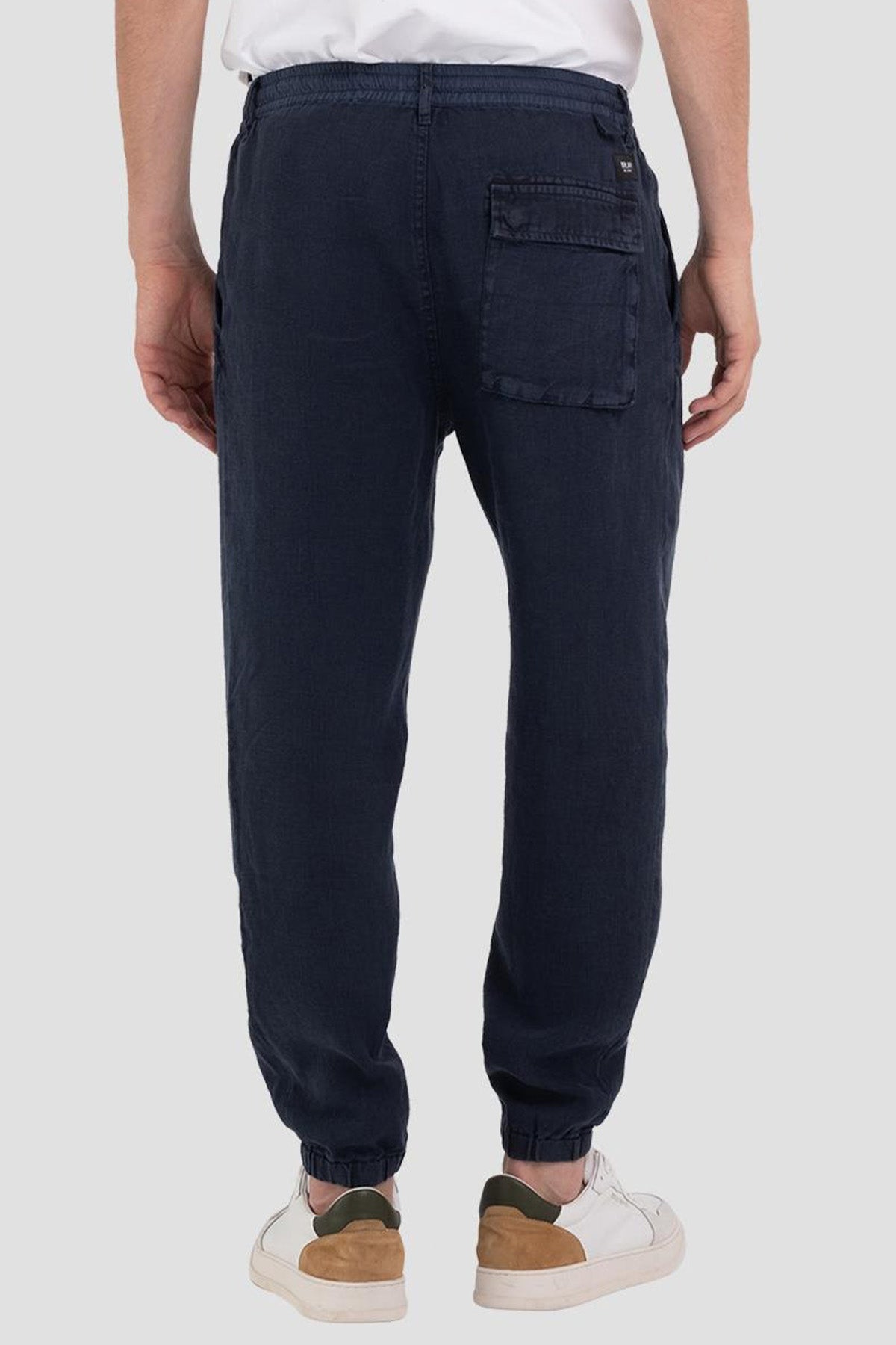 Replay Beli Lastikli Keten Jogger Pantolon-Libas Trendy Fashion Store