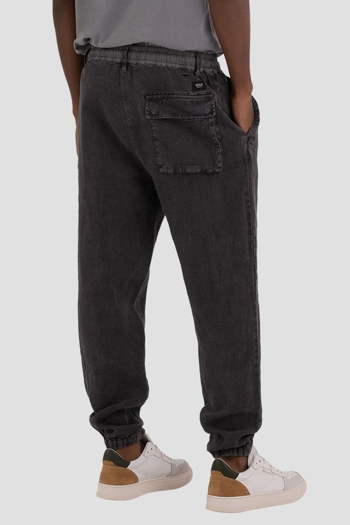 Replay Beli Lastikli Keten Jogger Pantolon-Libas Trendy Fashion Store