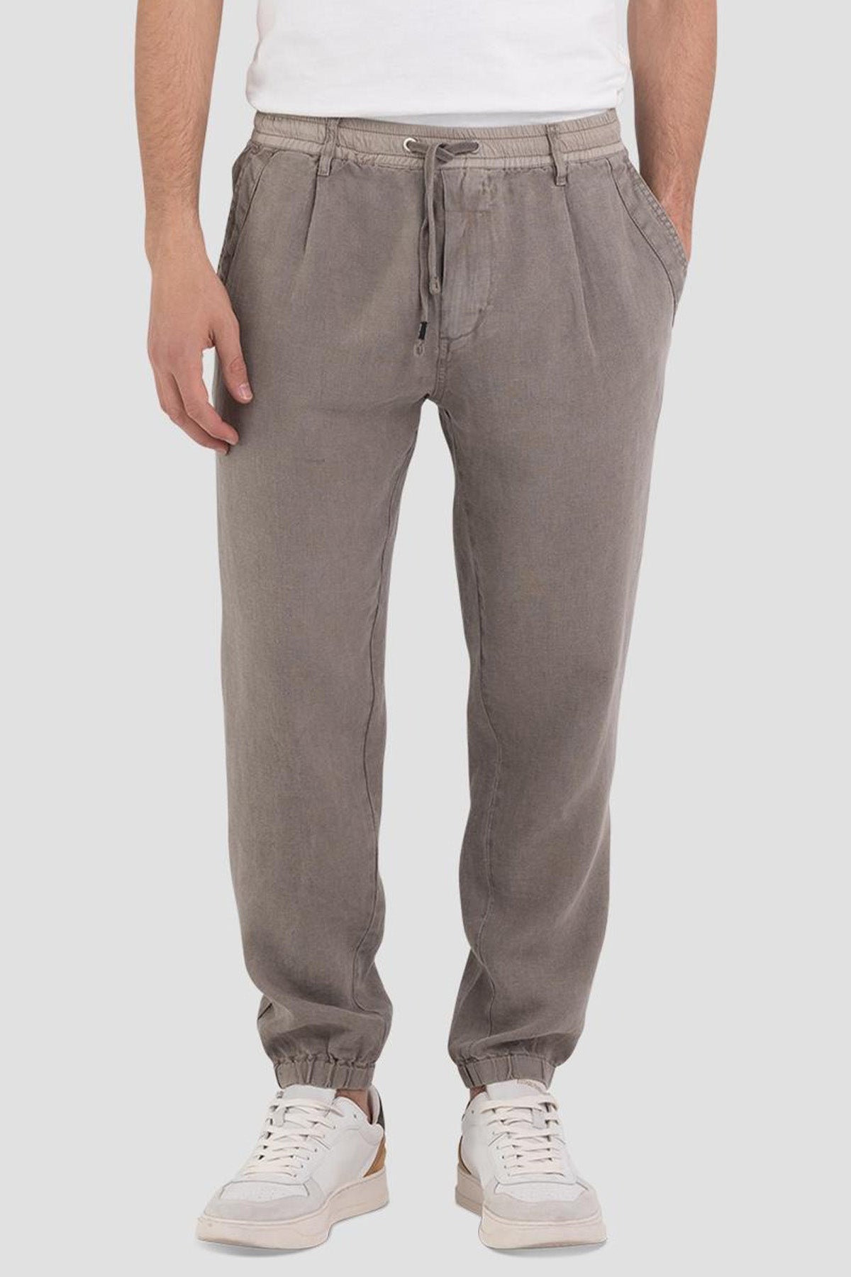 Replay Beli Lastikli Keten Jogger Pantolon-Libas Trendy Fashion Store