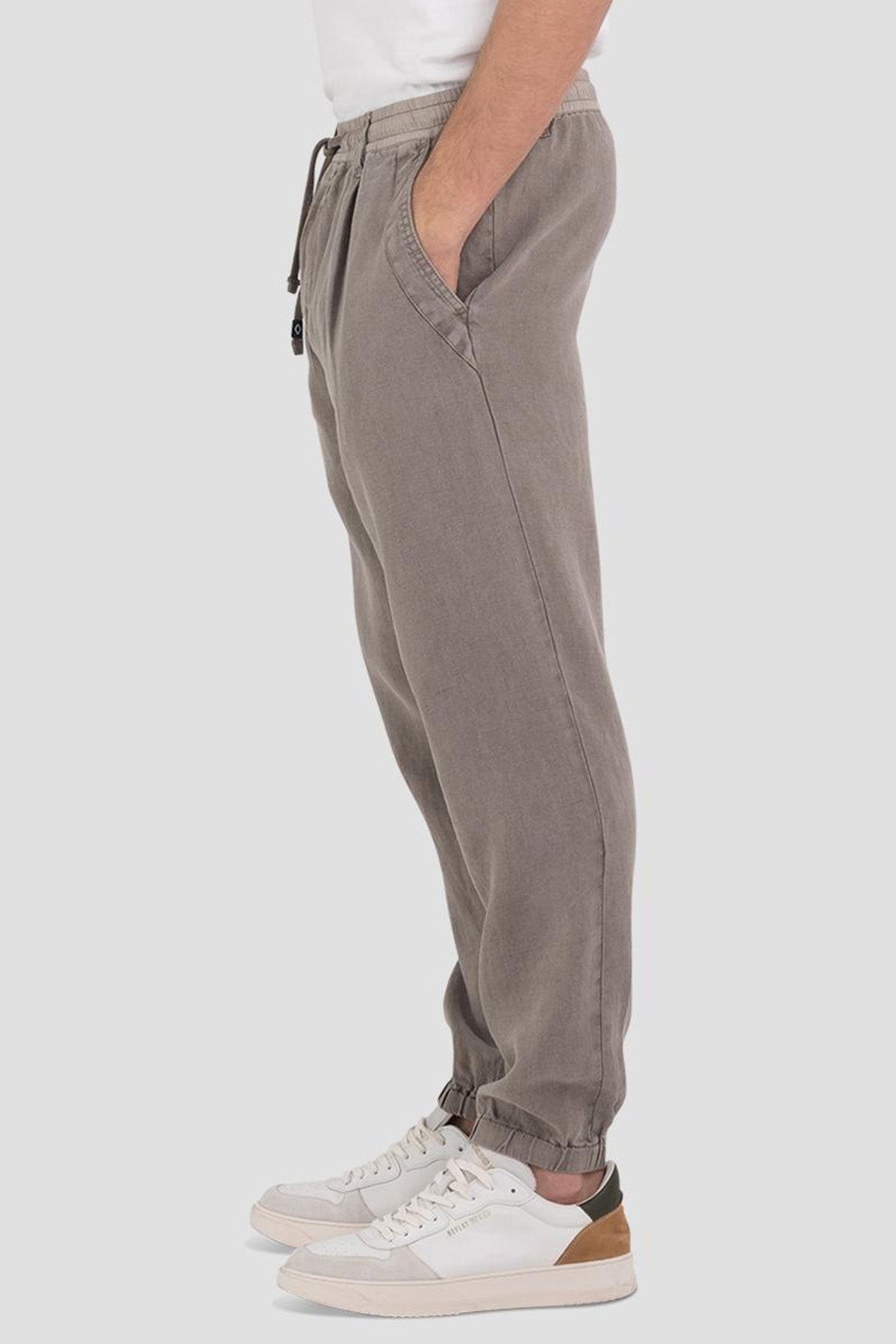 Replay Beli Lastikli Keten Jogger Pantolon-Libas Trendy Fashion Store