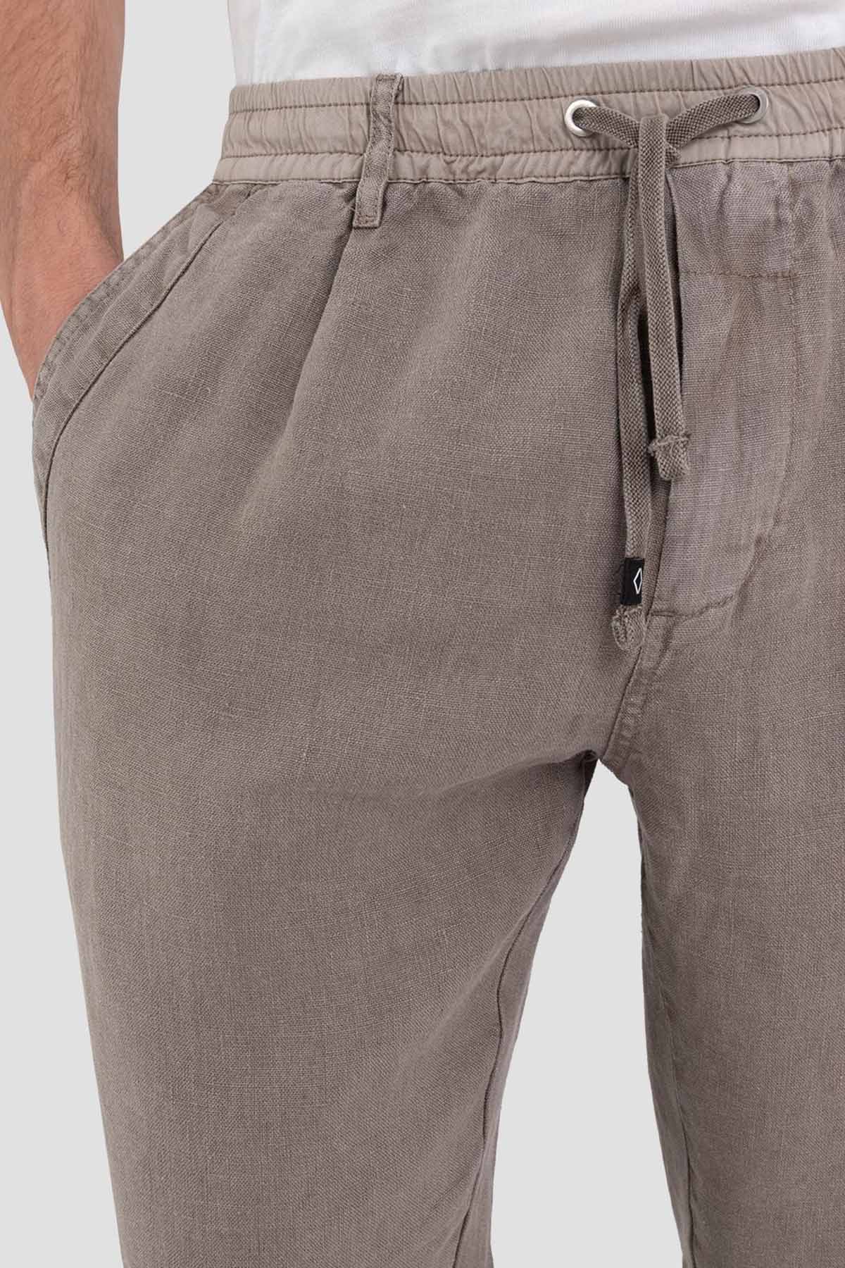 Replay Beli Lastikli Keten Jogger Pantolon-Libas Trendy Fashion Store