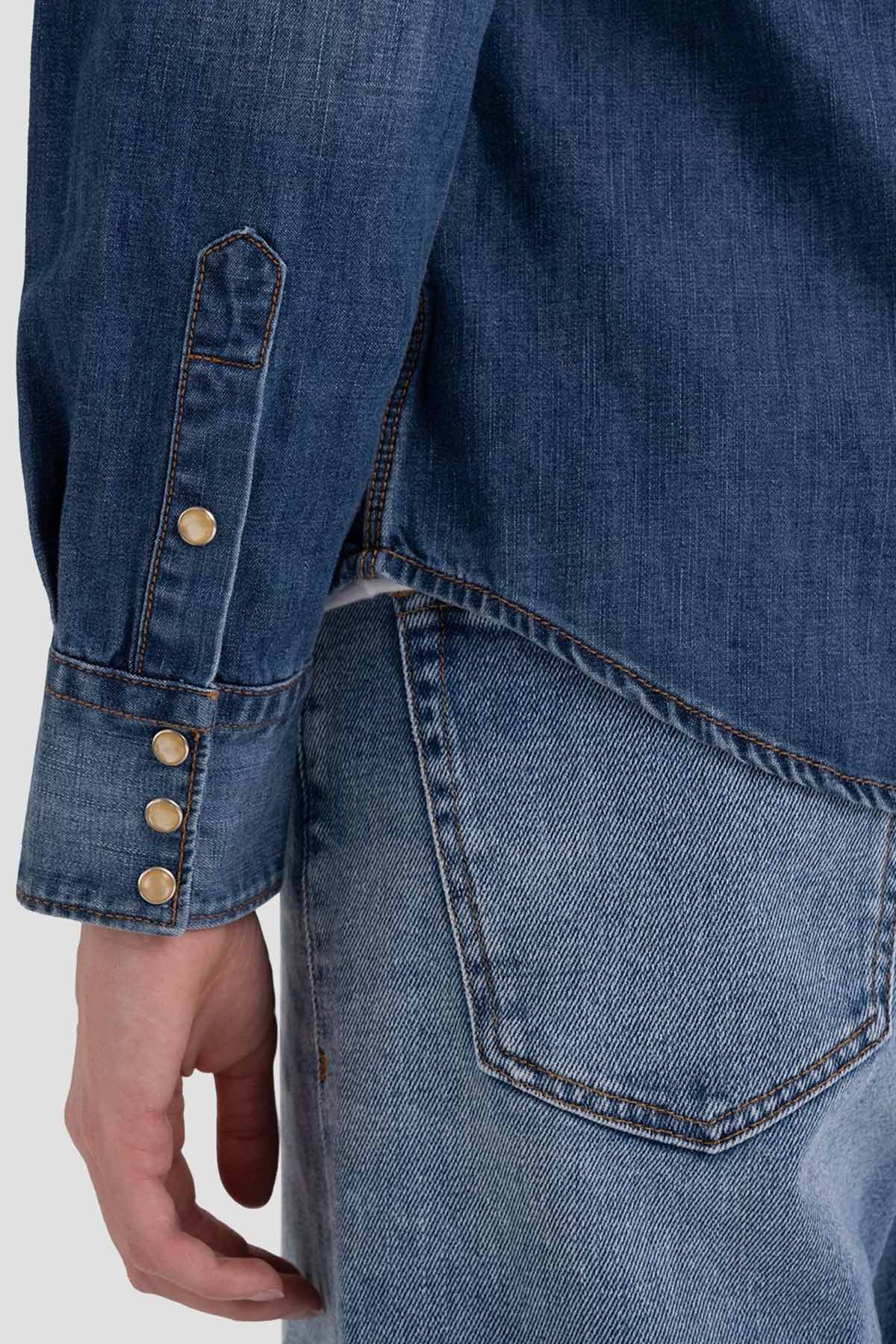 Replay Cep Detaylı Denim Gömlek-Libas Trendy Fashion Store