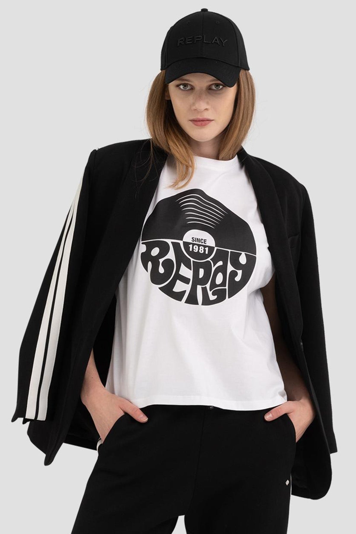 Replay Şerit Detaylı Blazer Ceket-Libas Trendy Fashion Store