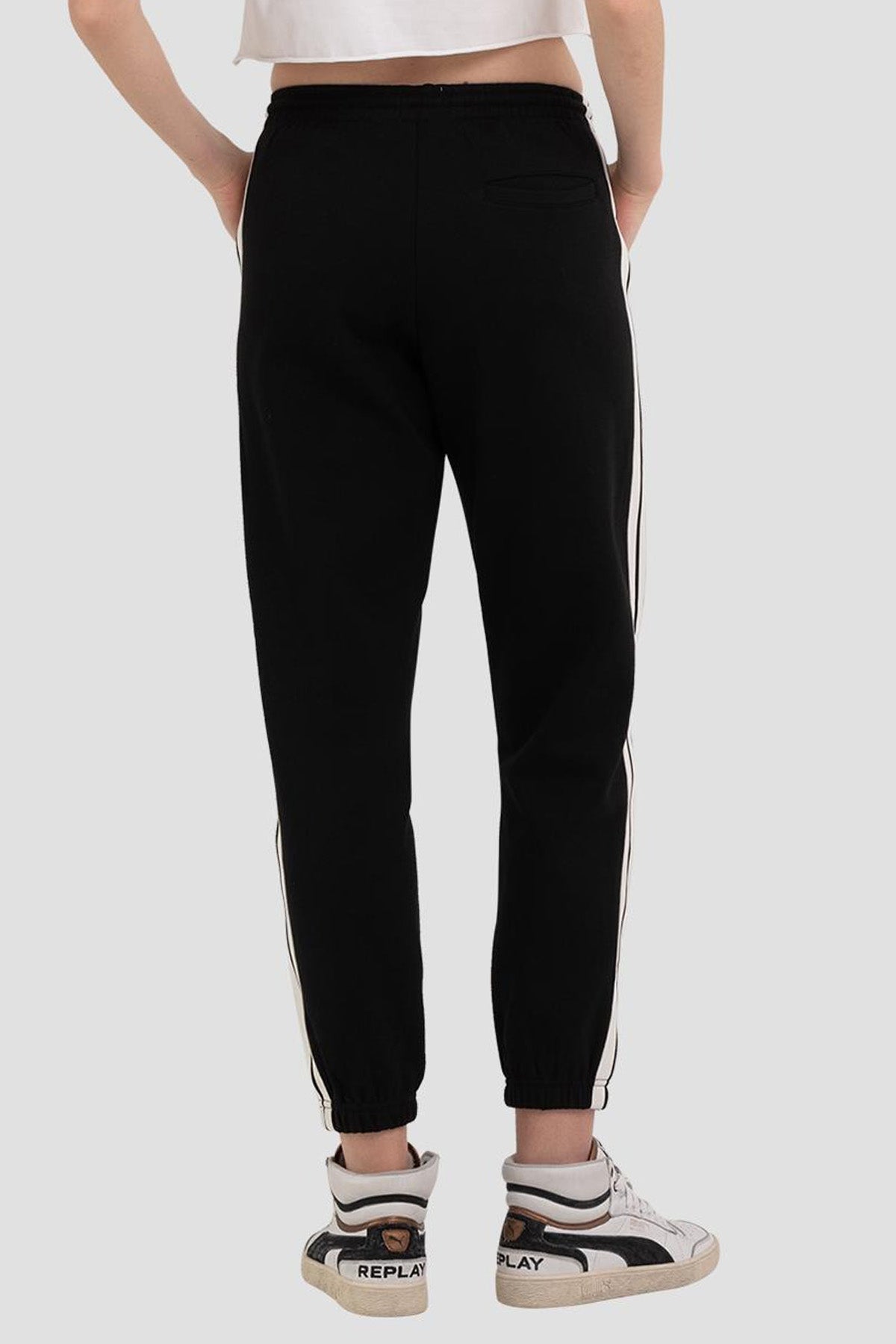 Replay Beli Lastikli Şeritli Pantolon-Libas Trendy Fashion Store