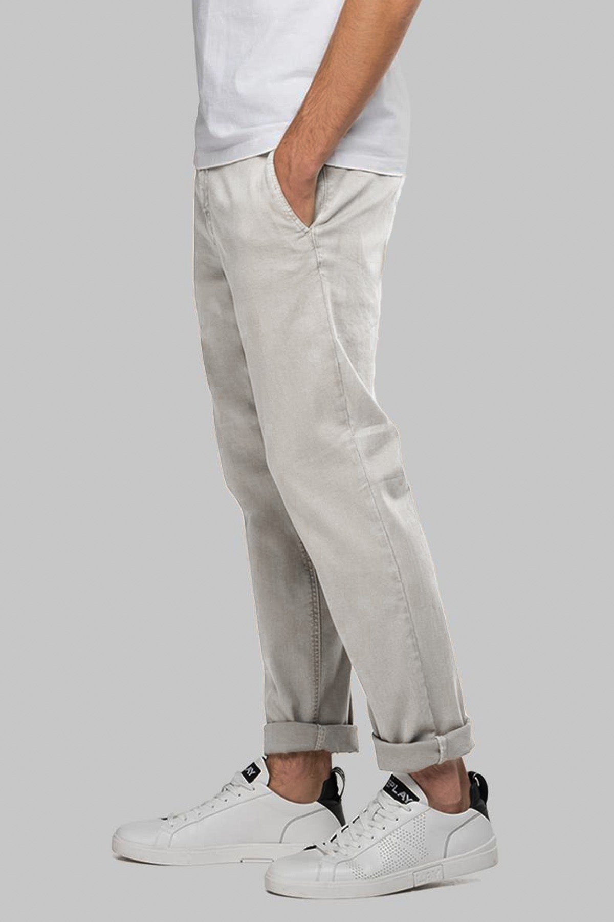 Replay Benni Hyperflex Yandan Cepli Regular Fit Pantolon-Libas Trendy Fashion Store