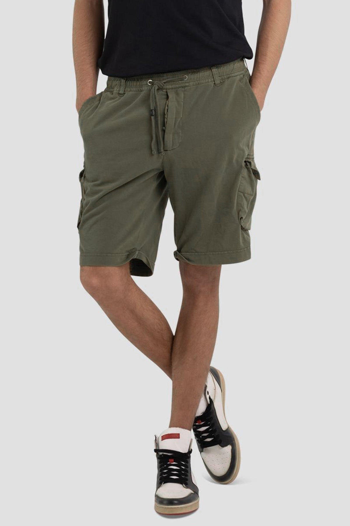 Replay Beli Lastikli Kargo Cepli Şort-Libas Trendy Fashion Store