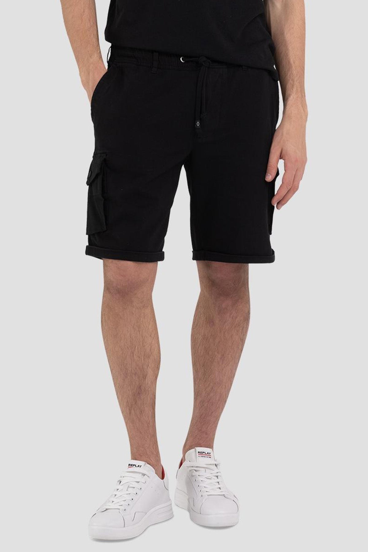 Replay Beli Lastikli Kargo Cepli Şort-Libas Trendy Fashion Store