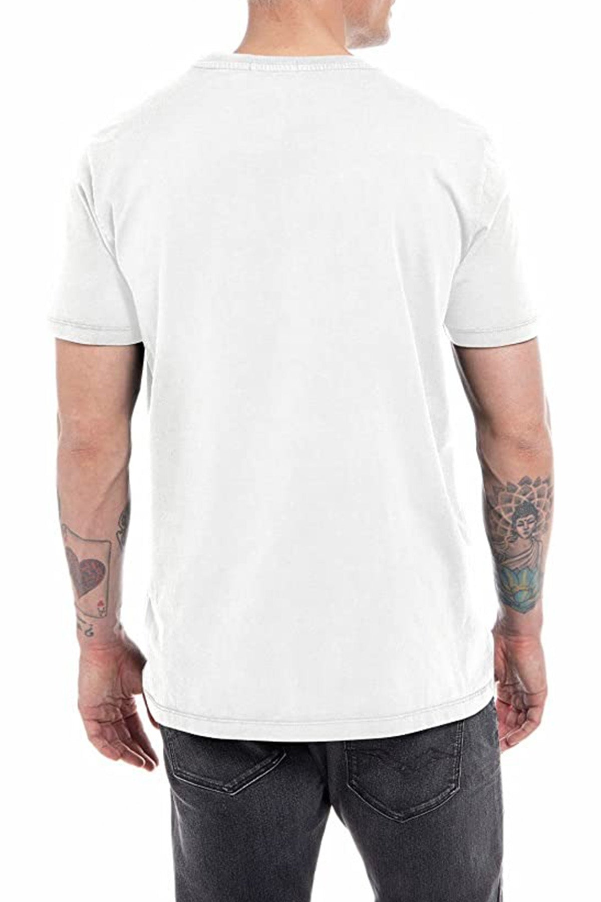 Replay Yuvarlak Yaka Yıkamalı T-shirt-Libas Trendy Fashion Store