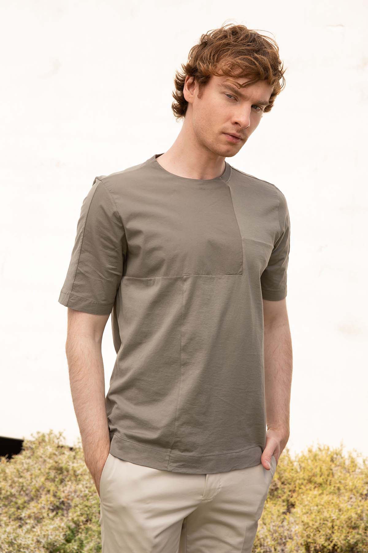 Transit Yuvarlak Yaka T-shirt-Libas Trendy Fashion Store