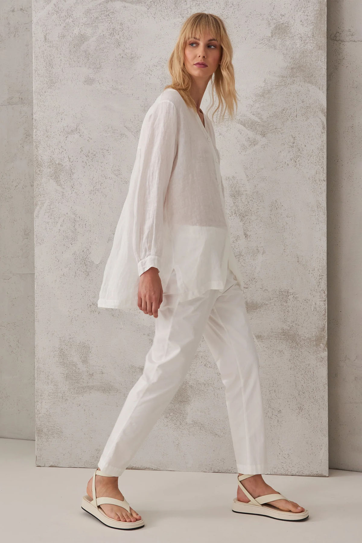 Transit Cep Detaylı Keten Gömlek-Libas Trendy Fashion Store