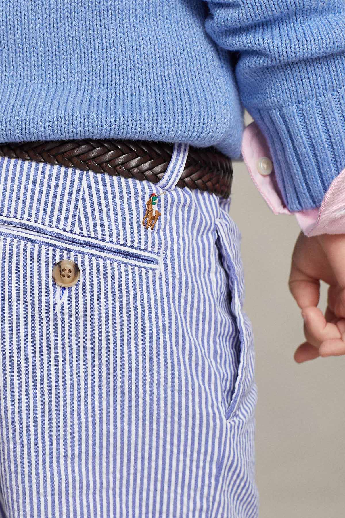 Polo Ralph Lauren Kids 2-7 Yaş Erkek Çocuk Yandan Cepli Çizgili Şort