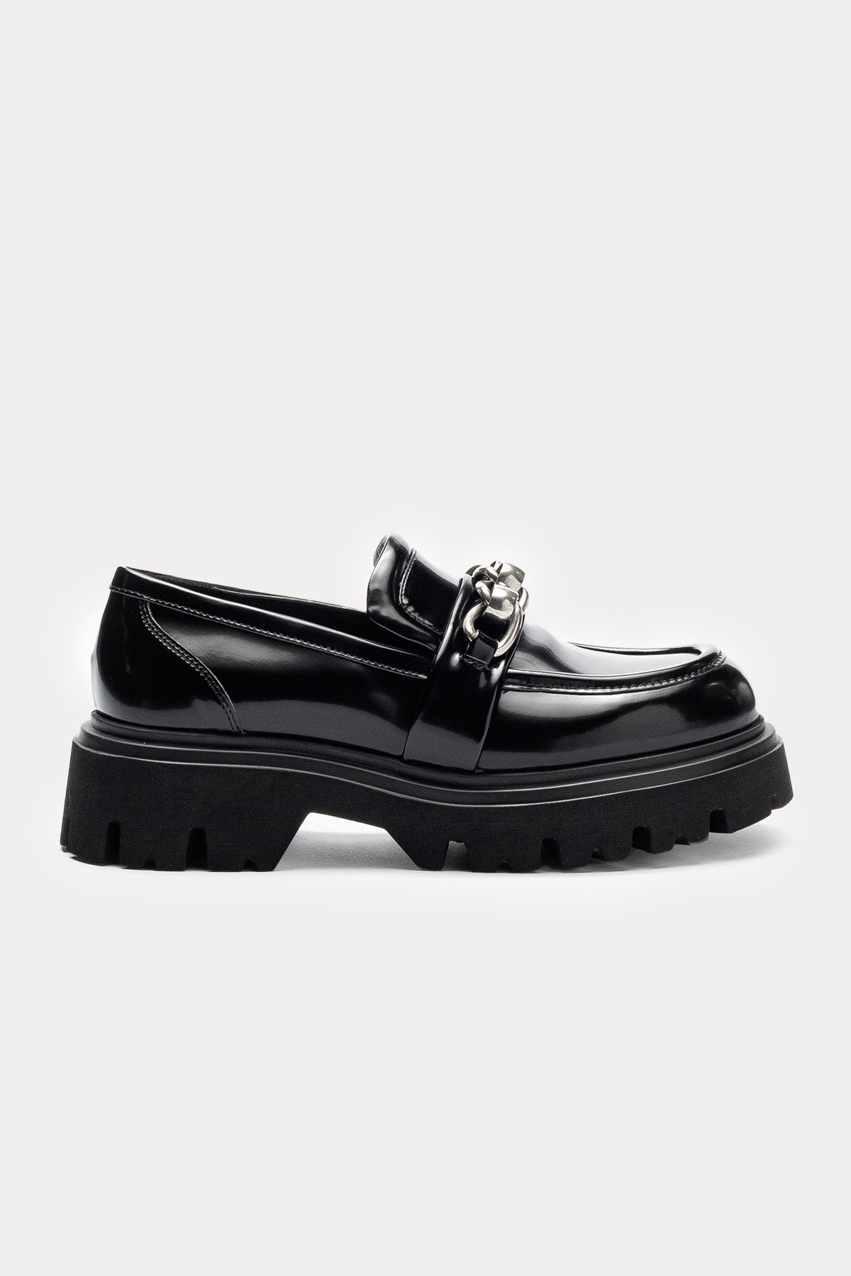 Strategia Zincir Kemerli Deri Loafer Ayakkabı