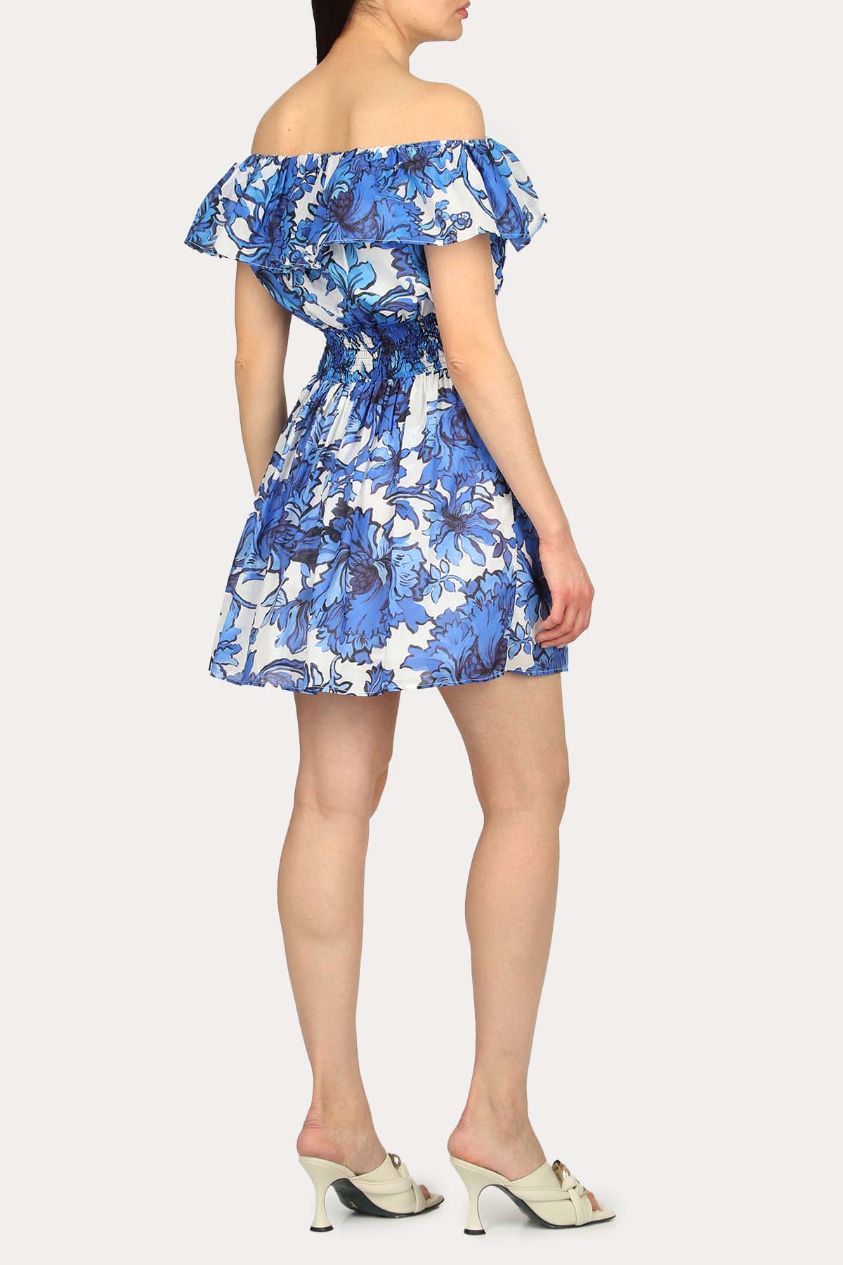 Liu Jo Desenli Straplez Mini Elbise