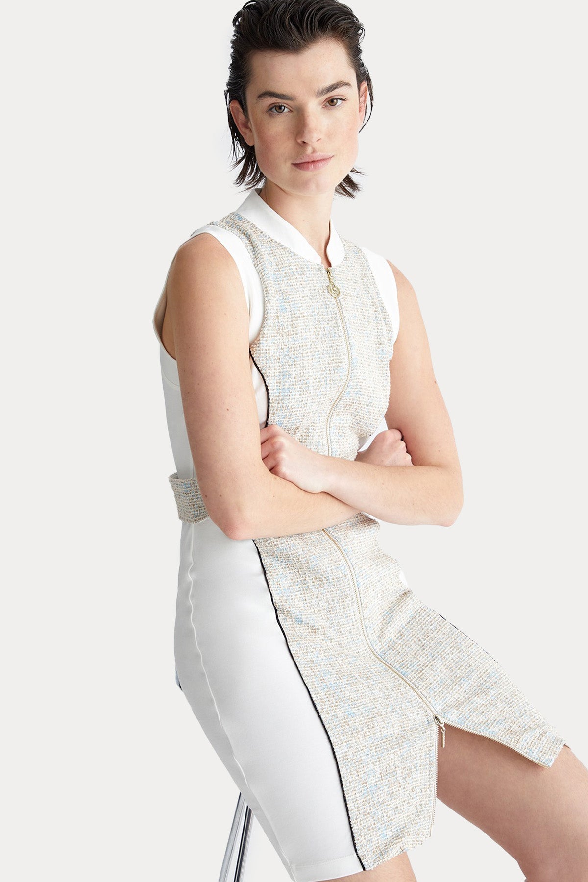 Liu Jo Renkli Örgü Detaylı Mini Elbise