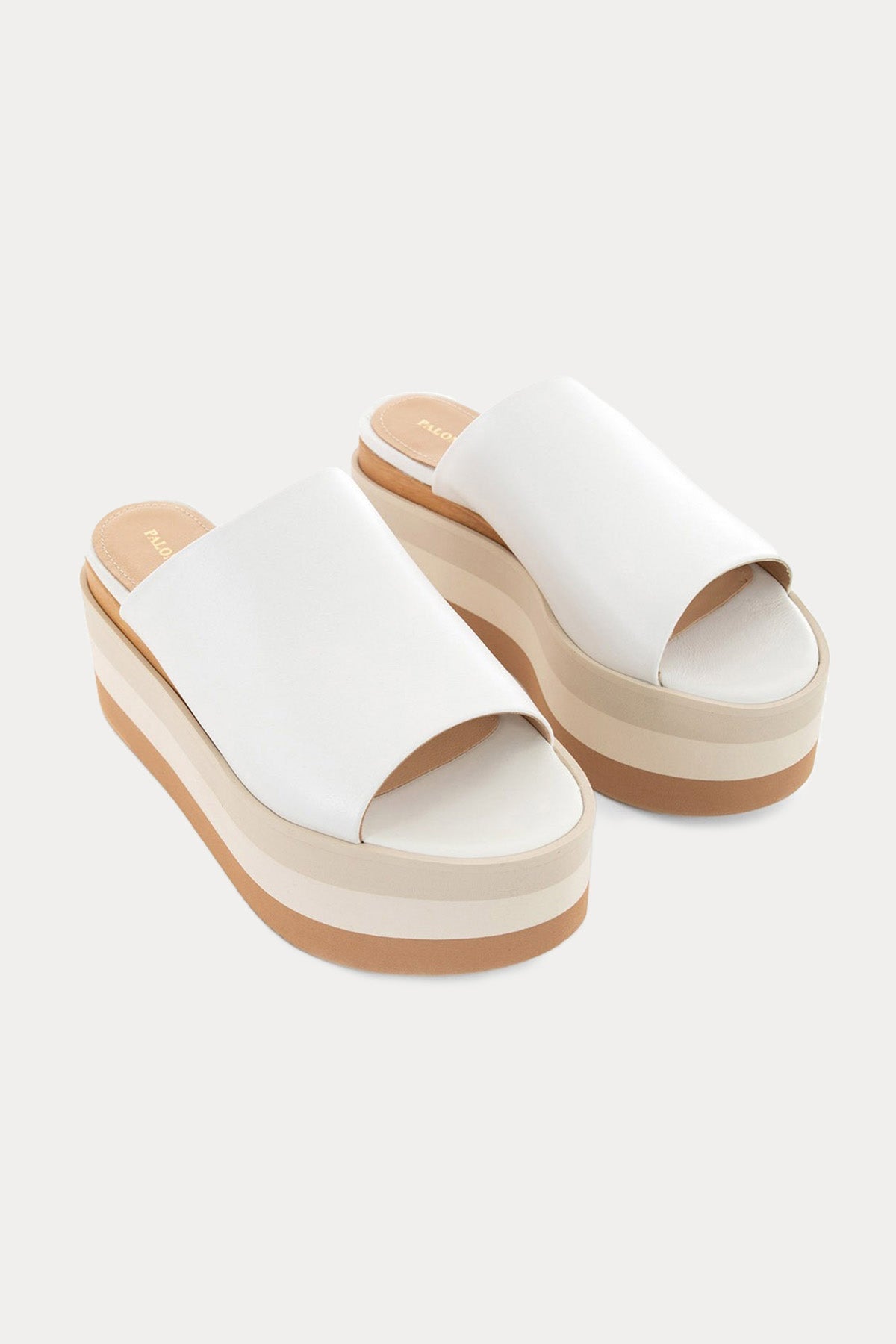 Paloma Barcelo Alice Kalın Platform Tabanlı Deri Terlik