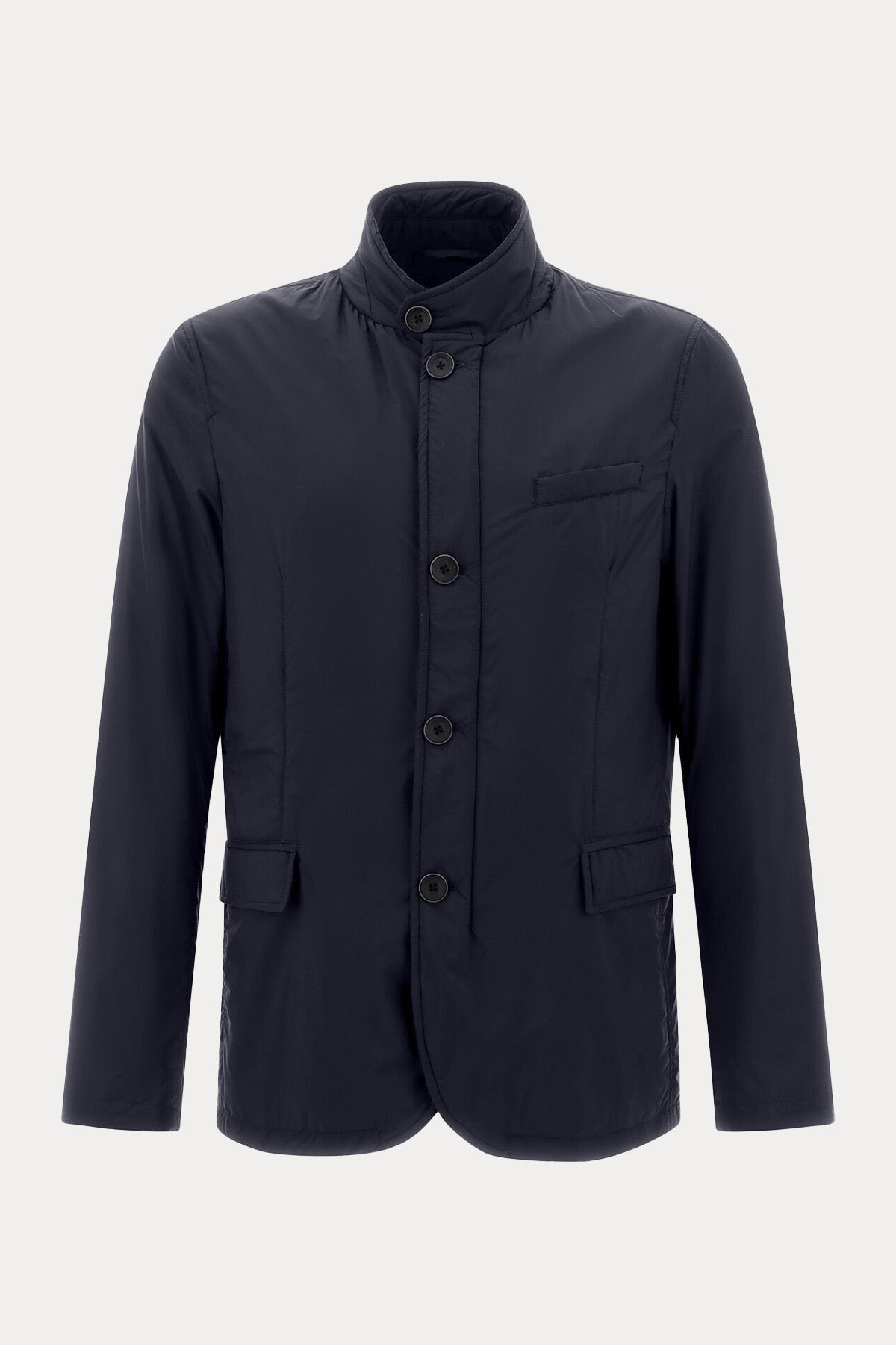 Herno Cep Detaylı Dik Yaka Ceket