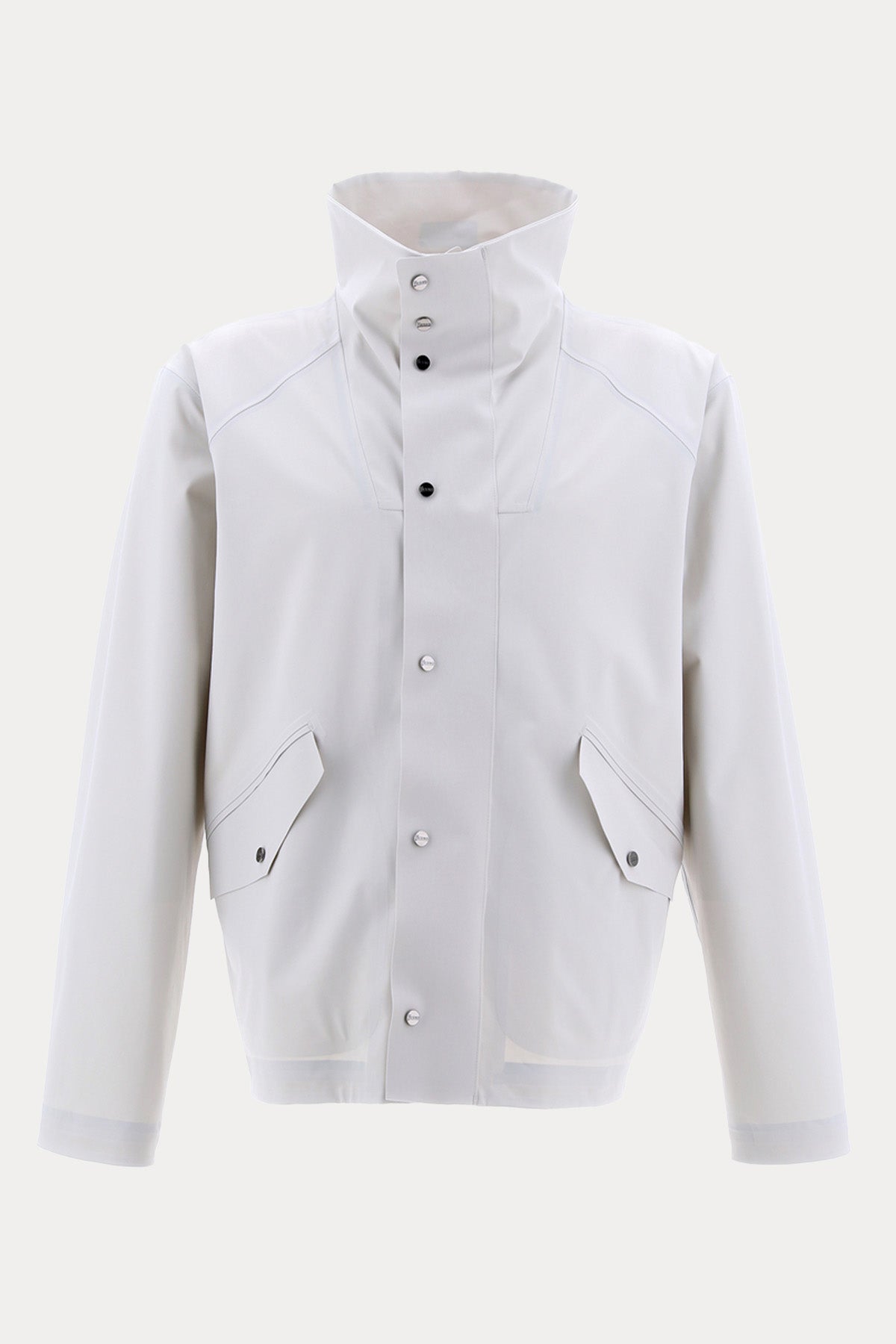 Herno Katlanabilir Dik Yakalı Cep Detaylı Streç Ceket