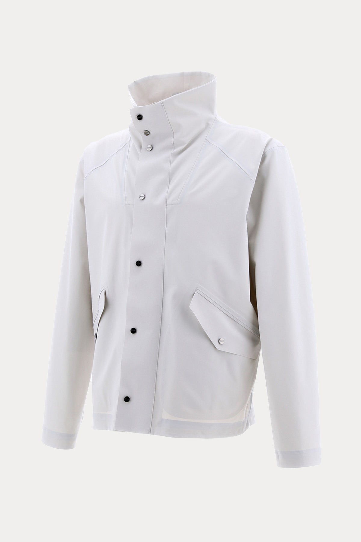 Herno Katlanabilir Dik Yakalı Cep Detaylı Streç Ceket