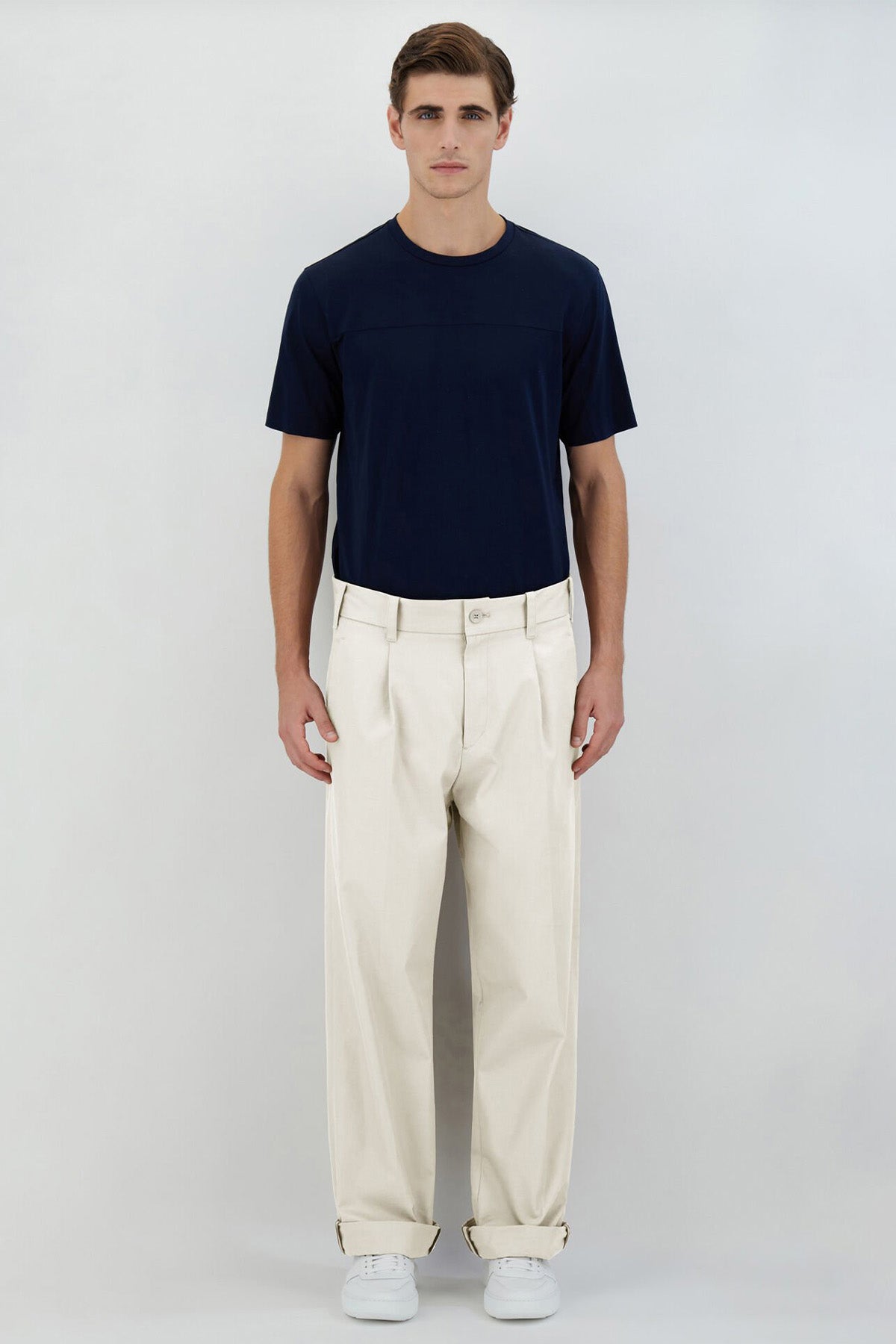 Herno Yandan Cepli Tek Pile Pantolon-Pantolon-Libas