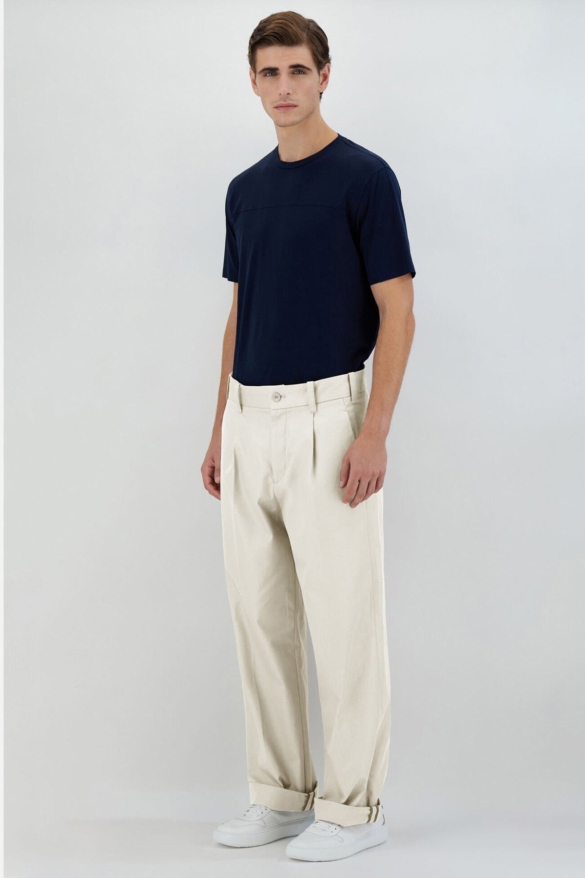 Herno Yandan Cepli Tek Pile Pantolon-Pantolon-Libas