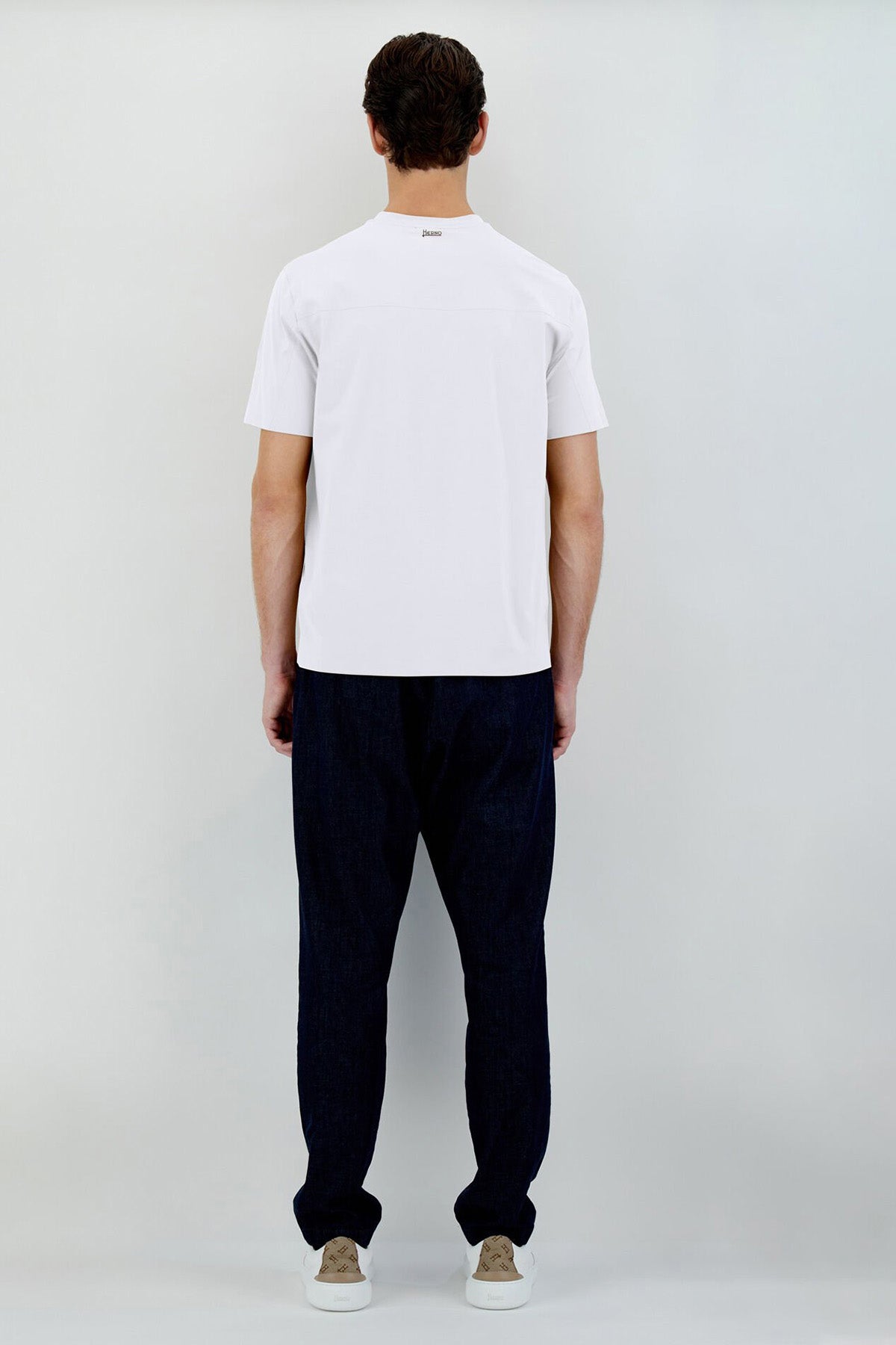 Herno Yuvarlak Yaka Streç T-shirt