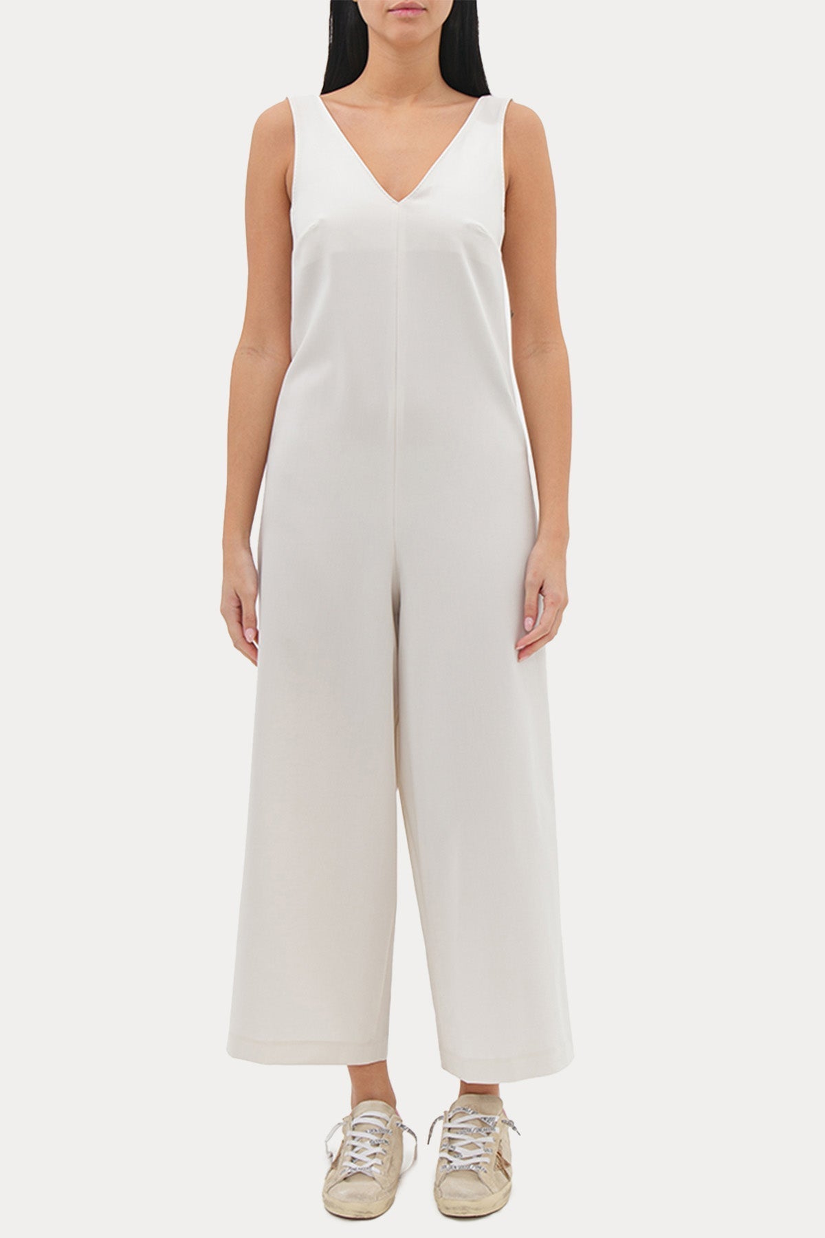 Herno V Yaka Crop Paça Streç Tulum