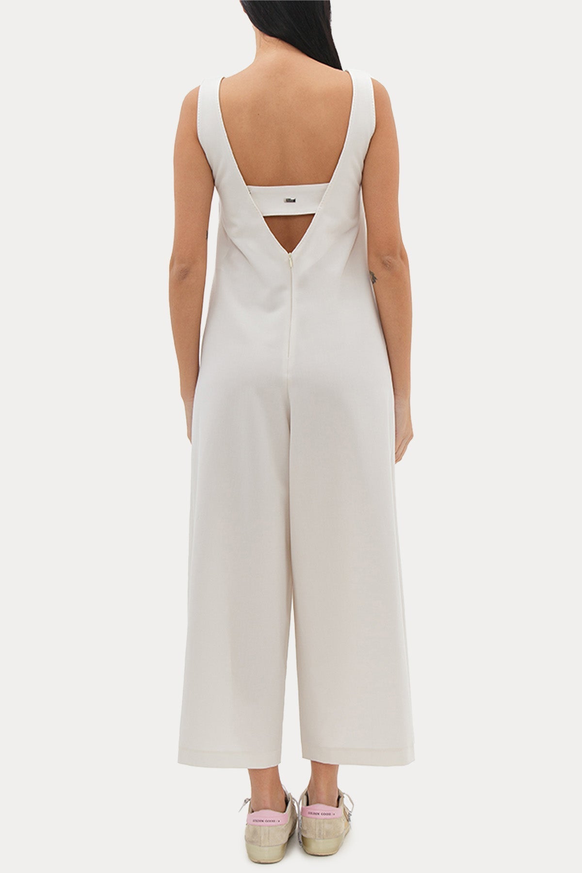 Herno V Yaka Crop Paça Streç Tulum