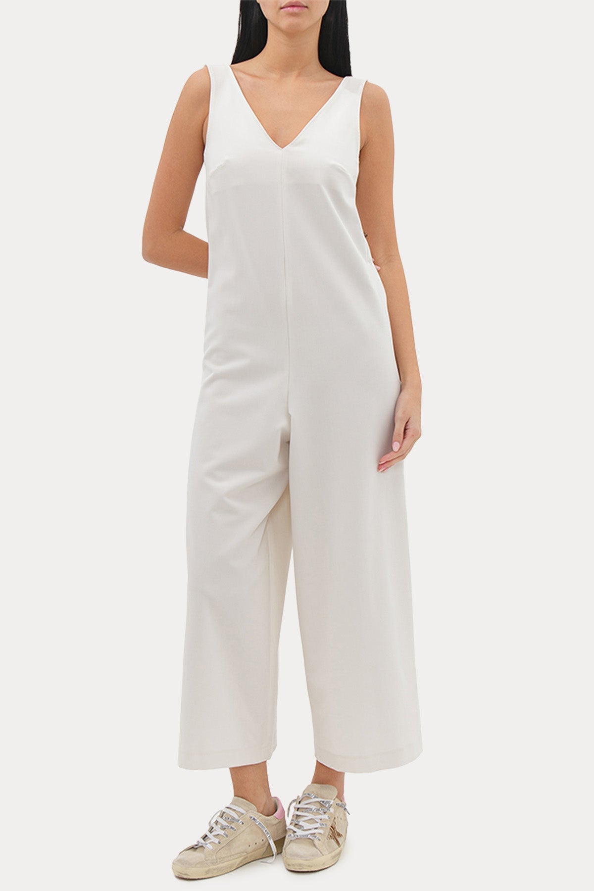 Herno V Yaka Crop Paça Streç Tulum